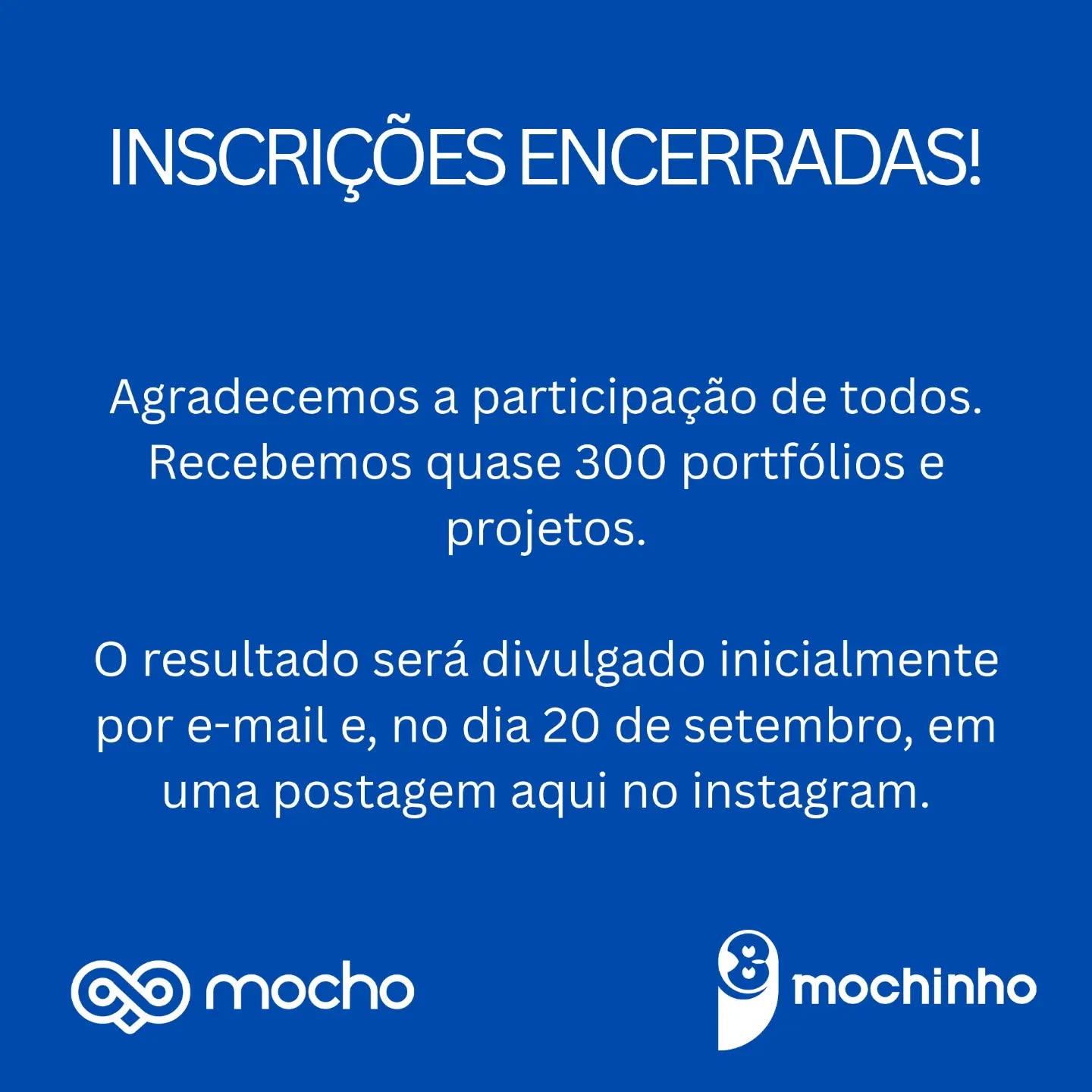 Resultado prorrogado para o dia 23! 🤞