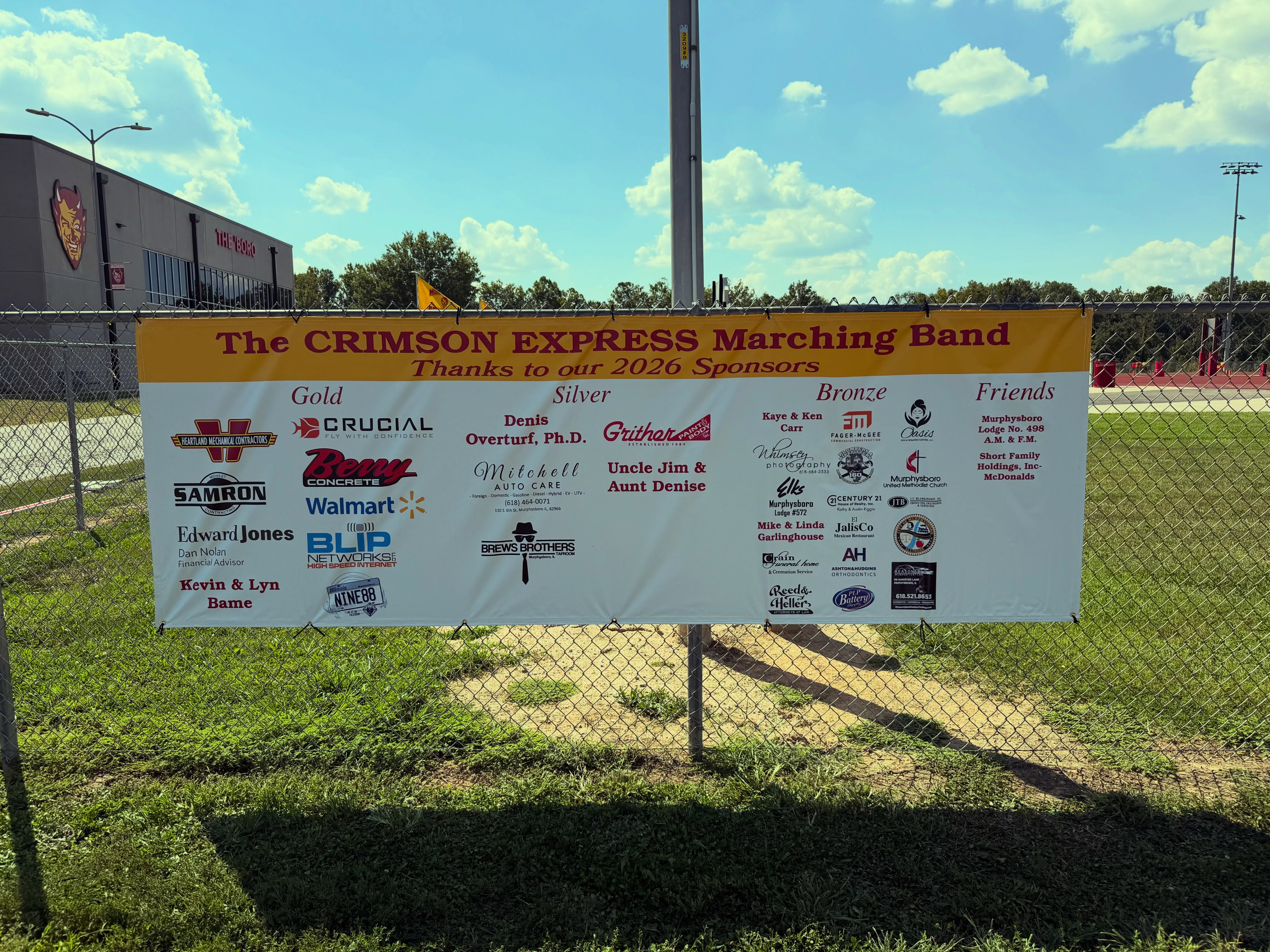 Thank you to our Fall 2026 Banner Sponsors! We appreciate you!