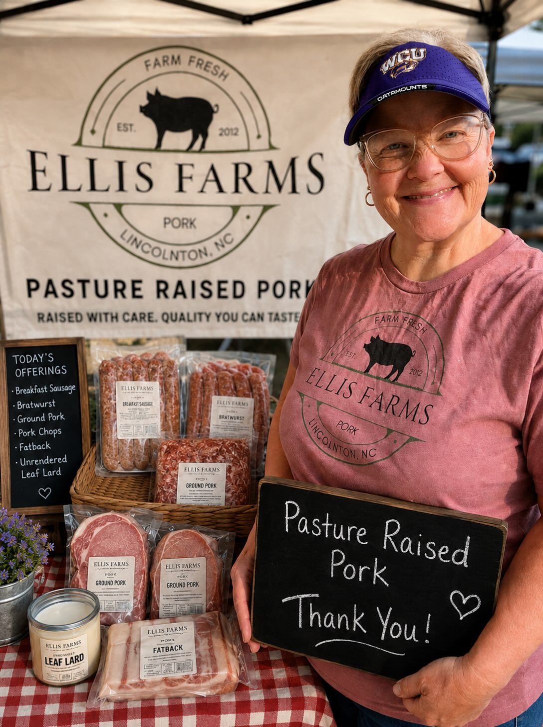 🌅 Greetings, Market Family! 🐷
We hope to see you bright and early tomorrow morning at the Gastonia Farmers Market, starting at 7:30 AM! 🧺
We’ll be bringing a great selection of pasture-raised pork, including:
🥓 Breakfast Sausage
🌭 Italian Sausage
🌭 Bratwurst
🥩 Ground Pork
🥩 Pork Chops
🐷 Fatback
🧈 Unrendered Leaf Lard
Come stock up on your favorites and say hello! We always love seeing our market family. ❤️
📍 Gastonia Farmers Market
⏰ Saturday | 7:30 AM – 12:00 PM
Come see us! We’ll have the pork waiting for you! 🐷❤️ @gastoniafarmersmarket