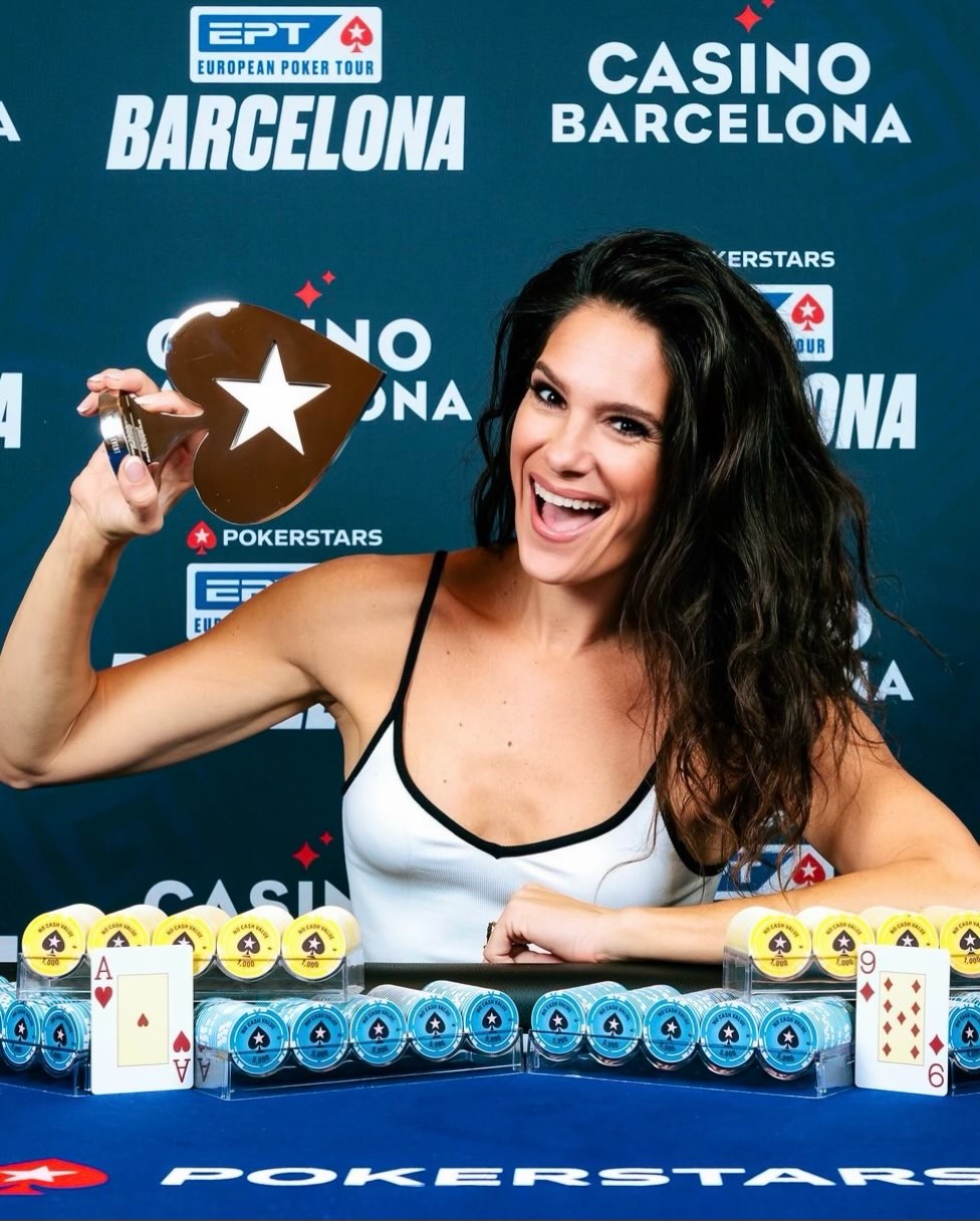 It’s been exactly 3 years and 10 months since I last WON a poker tournament. Now here we are with a shiny new European Poker Tour @pokerstars trophy 🏆 for the €1100 Women’s High Roller.
In that time between wins: 23 cashes, 6 final tables, a house burned down, facing mortality, moving out of Los Angeles... and a whole lot of life lived.
As messages of congrats have poured in, I caught myself downplaying the win: “It’s a small one, but I’ll take it.”
Matt Higgins piped up, “Always celebrate the wins no matter the size.”
And I realized I’d been subconsciously measuring my win against the very big ones I’m surrounded by. Afterall, poker is a numbers game. Buy-ins. Field sizes. Payouts. Results. There’s always a bigger number somewhere
What the numbers don’t measure is the ROAD it took to get there.
1,400 days
23 cashes
5 FT almosts
And a whole lotta learning, failing, pushing, recalibrating and growing in between.
Maybe the real measure of a win is everything that came *before* it.
And maybe that’s why being an #EPTBarcelona winner, in this moment, feels worth a hell of a lot more than $15,000 🙏🏽
📷 @dannymaxwellphotography
💼 @poker_org_