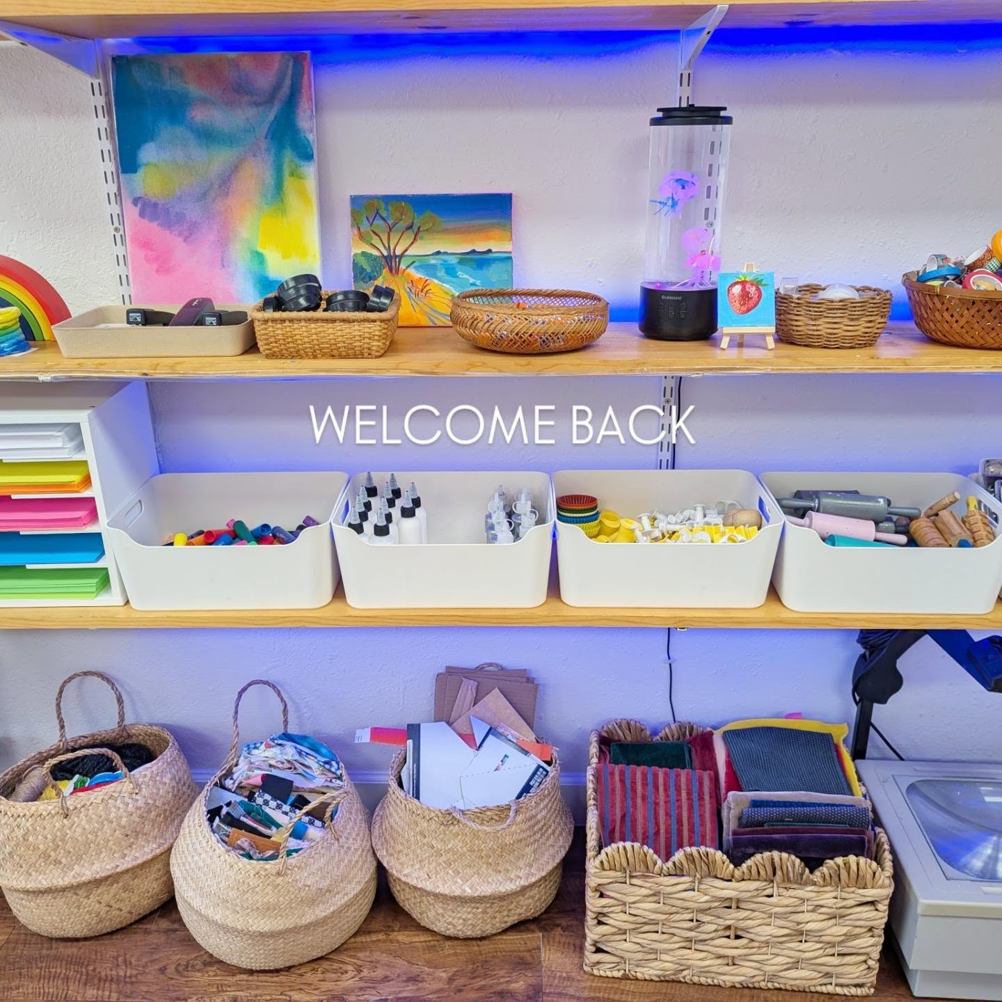 Welcome back artists!
The studio is ready for you! We've got new brushes, beads, canvases, incredible books, inks, stickers, paints, recycled materials, markers....and sooooo many other cool materials. We have a plan for the semester, but as always, we're incredibly flexible so we can go with the flow & needs of each individual class and student. Let's enjoy the process!
Here’s to a wonderful Fall semester filled with big ideas, messy hands, and lots of creativity.
Welcome back to Painted Leaf Studio!
#paintedleafstudio #KidsArtStudio #artstudio #shelfie #artclass