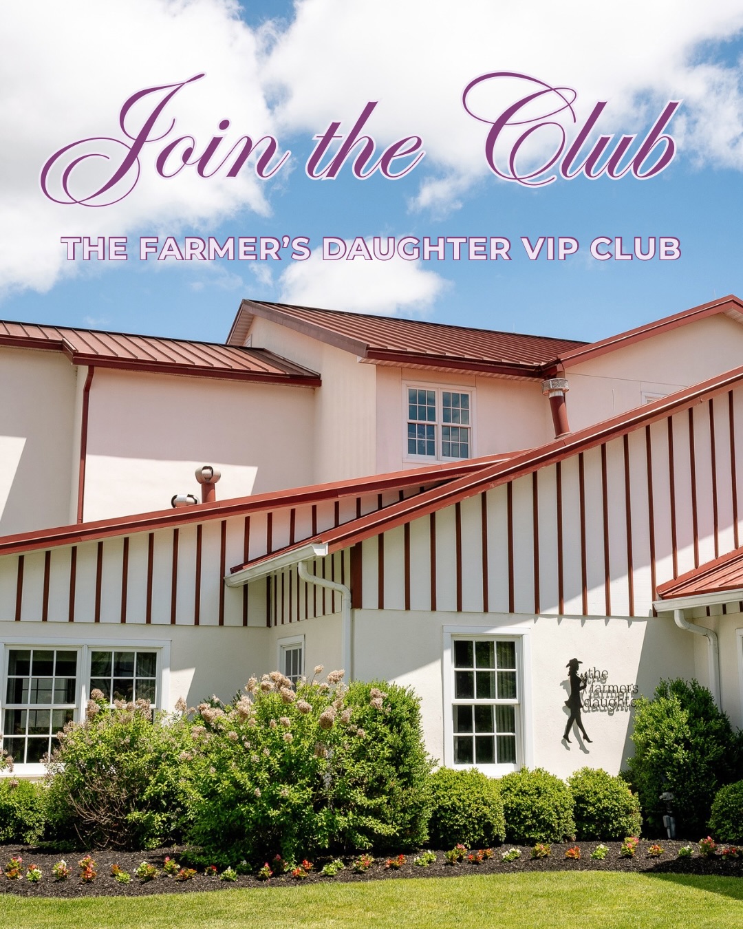 ✨ More perks. More rewards. More reasons to dine with us. ✨
Meet the Farmer’s Daughter VIP Club. You’re invited to become a member and enjoy exclusive perks, special rewards, first access to events, and more designed just for our VIPs. And the best part? The value goes above and beyond the cost of membership, $150 per year.
Ready to become a VIP? Visit farmersdaughterpa.com/vipclub to sign up!
15% of every lunch visit.
10% off every dinner visit.
Upon sign up, enjoy a complimentary bottle of house wine, seasonal appetizer…
AND a sweet birthday surprise!
You’ll also get first access so special events.
Join the club today to receive all these exclusive perks! Sign up online at farmersdaughterpa.com/vipclub