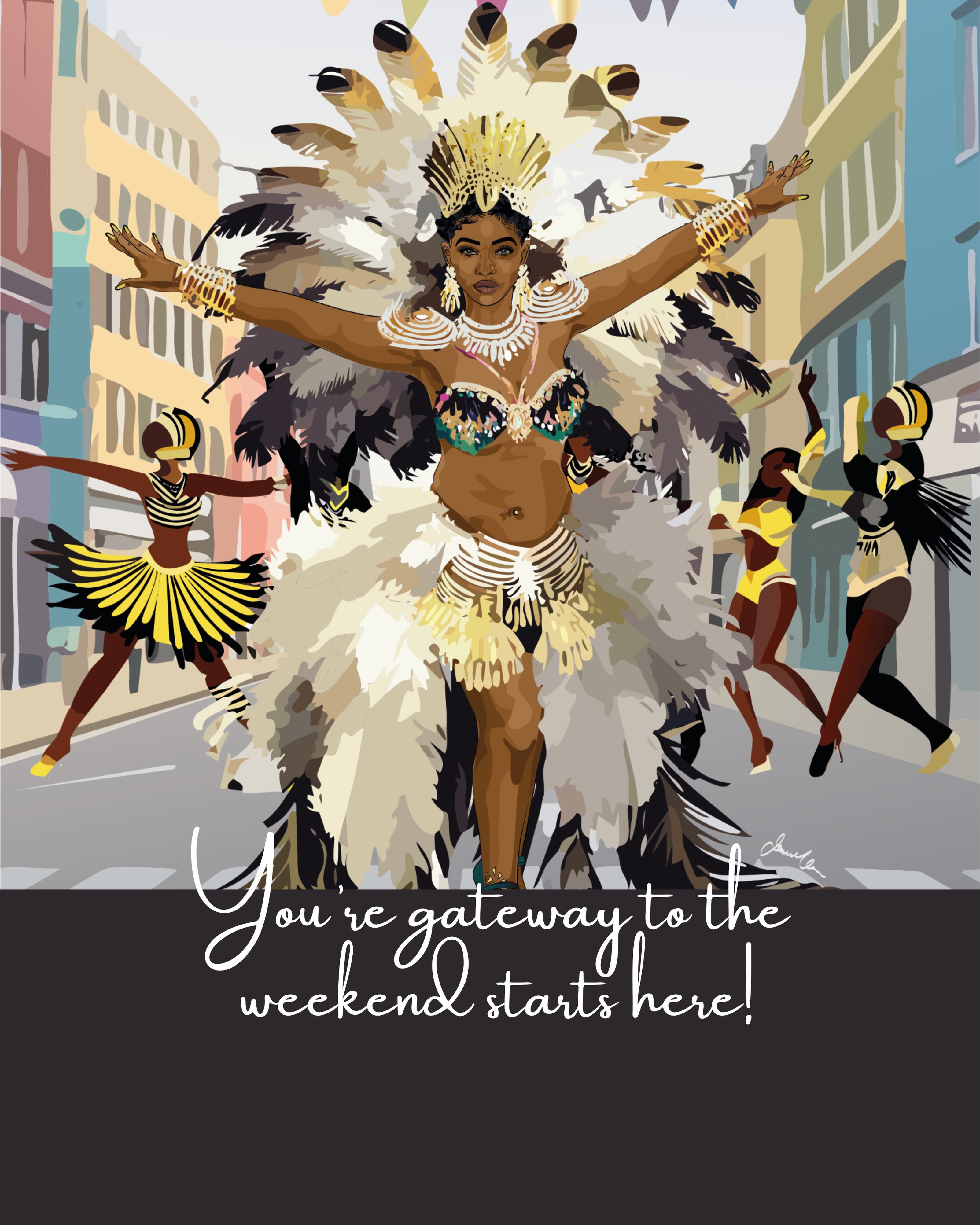 The Bank Holiday is well underway… 🇬🇧☀️🎶
And with it comes the unmistakable sounds, colours and energy of Notting Hill Carnival. 🇹🇹🇯🇲🇧🇧
The first Carnival took place in 1959, as a response to the racial tensions of the time and a celebration of Caribbean culture.
More than six decades on, Carnival continues to be a vibrant celebration of Caribbean heritage, creativity, community and resilience. ❤️💛💚
Whatever you’re doing this weekend, Carnival, catching up with friends, enjoying some sun between the rain or simply taking it easy, I hope you have a beautiful one.
Turn up the soca and enjoy! 🥳🫶🏾
#NottingHillCarnival #BankHolidayWeekend #CarnivalVibes #BlackCards #IonnaMarieDesigns