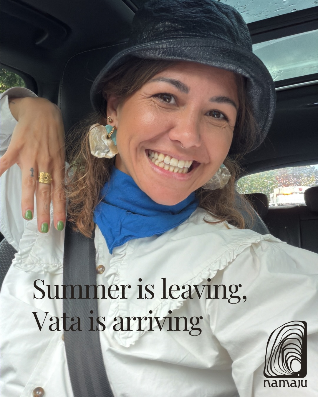 Summer is leaving. And Vata — movement, change, air — is already beginning to stir underneath it.
Vata season doesn’t wait for the calendar to officially say autumn. It asks for more warmth, more rhythm, more grounding — often before the wind and dryness fully arrive. Warm meals instead of cold. Consistent sleep instead of “whenever.” A little oil, a little less rushing, layering up before you actually feel cold.
You don’t have to wait until the leaves change. Your body already knows the season is turning — you get to meet it early instead of catching up later.
A few small things that help body and mind right now:
• Warm meals instead of cold
• Consistent sleep, same time each night
• A little oil on your skin before bed
• Less rushing between tasks
• Layering up before you actually feel cold
Follow along, we’ll walk through the full Vata series this September.
What helps you feel grounded when things start shifting? 🤍
#ayurveda #vataseason #nervoussystemregulation #seasonalliving