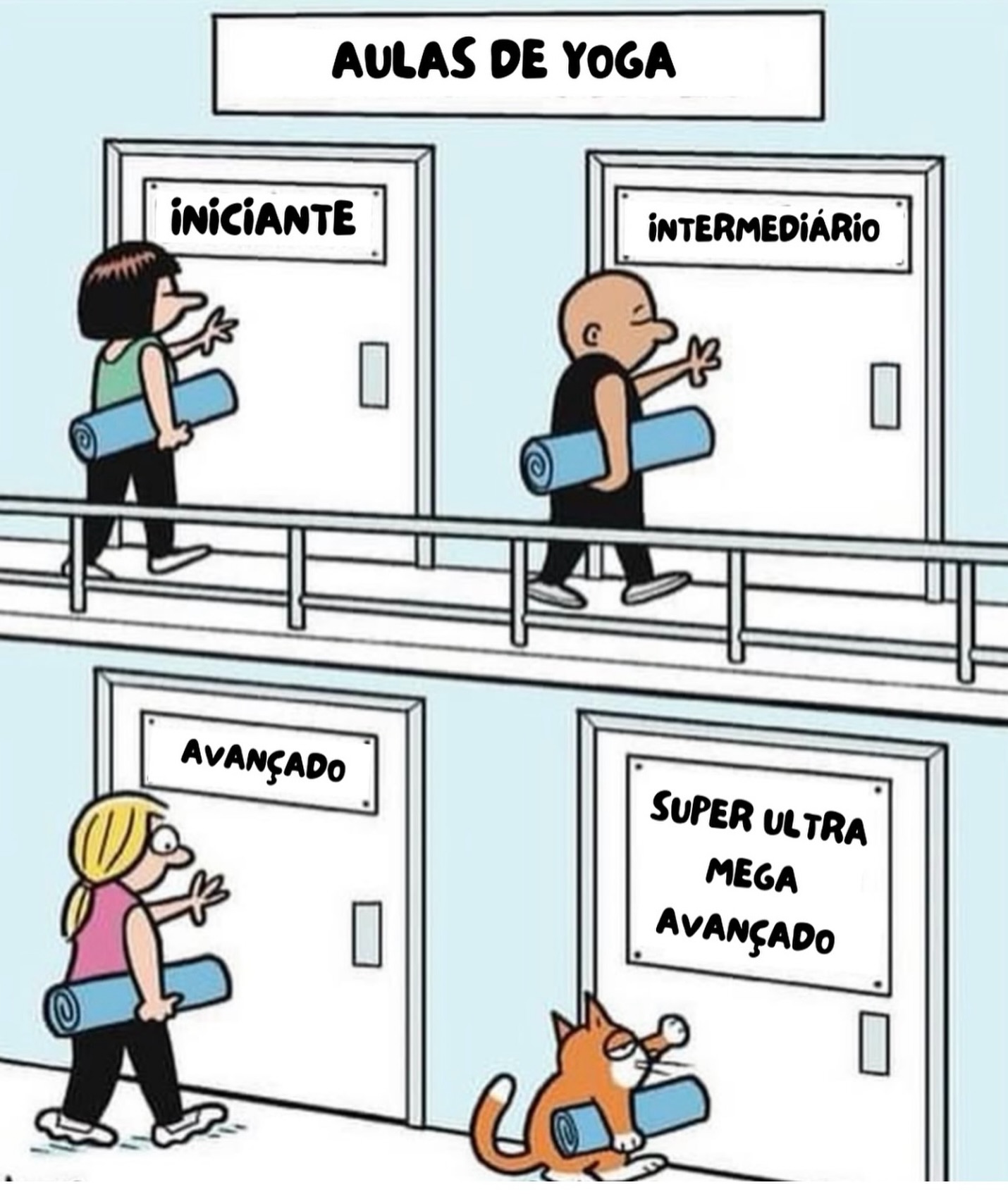 Gatos e suas gatices…. Rsrs!
Prontos para aula de yoga? Boa semana!
#memepet #dicaspet #piadapet #humorpet #petmene