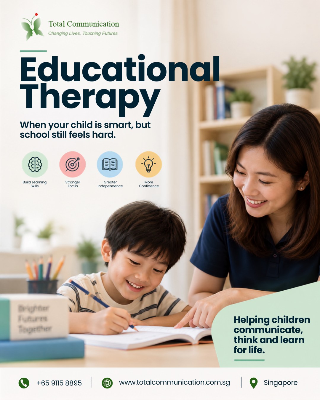 What if your child is capable of so much, but school still feels harder than it should? 👀
If you'd like to explore how educational therapy could support your child, we'd love to connect.
📞 +65 9115 8895
#EducationalTherapy #LearningSupport #ChildDevelopment