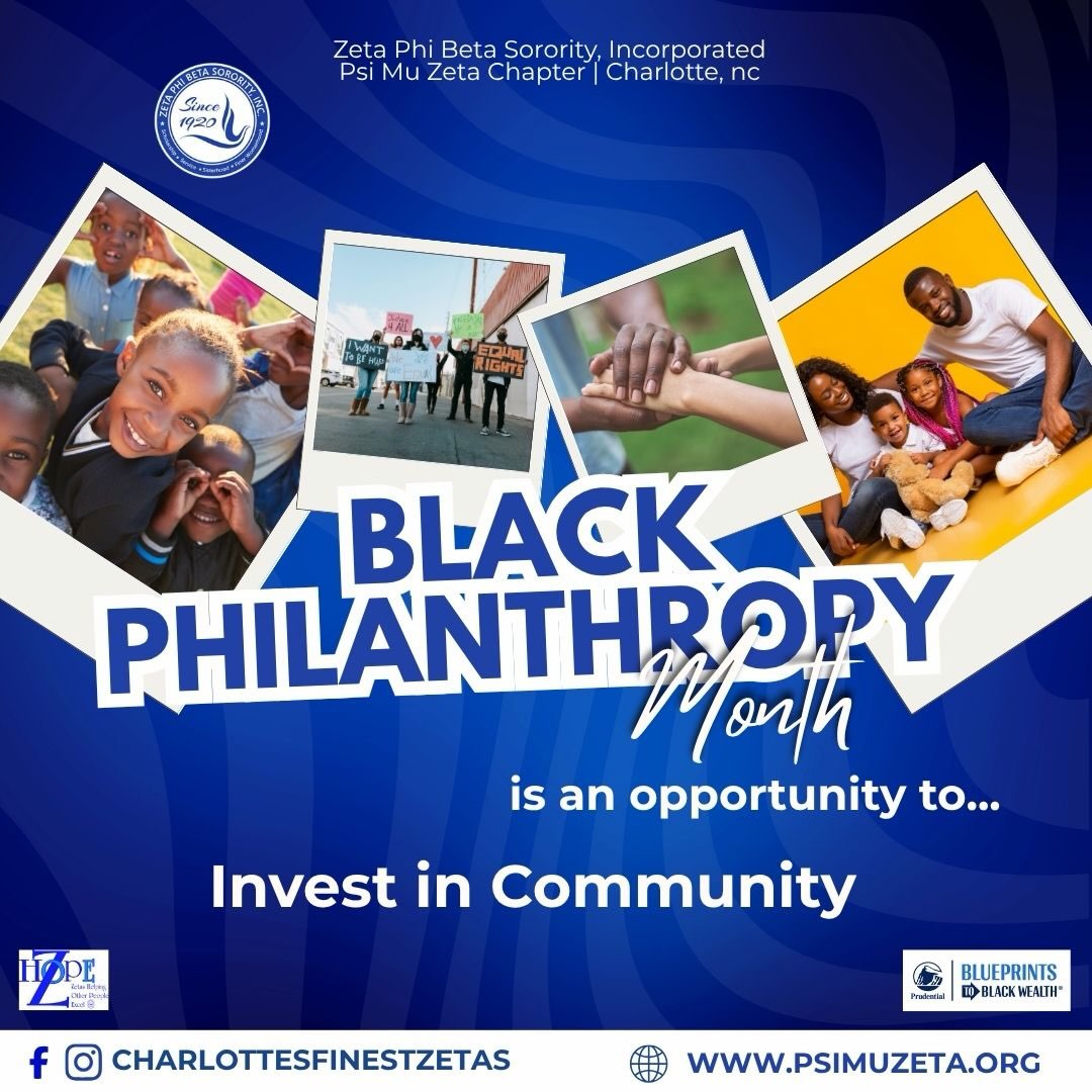 AUGUST IS BLACK PHILANTHROPY MONTH
Today, we spotlight community investment.
When we invest in our communities, we multiply opportunity.
Black philanthropy is about strategy, sustainability, and strengthening the future.
Through education and partnership, we are advancing Economic Justice - one informed decision at a time.
#ZetaCelebratesBlackPhilanthropyMonth #ZetaPrudentialEconomicJustice
#ZPhiBZHOPE
#ZPhiB