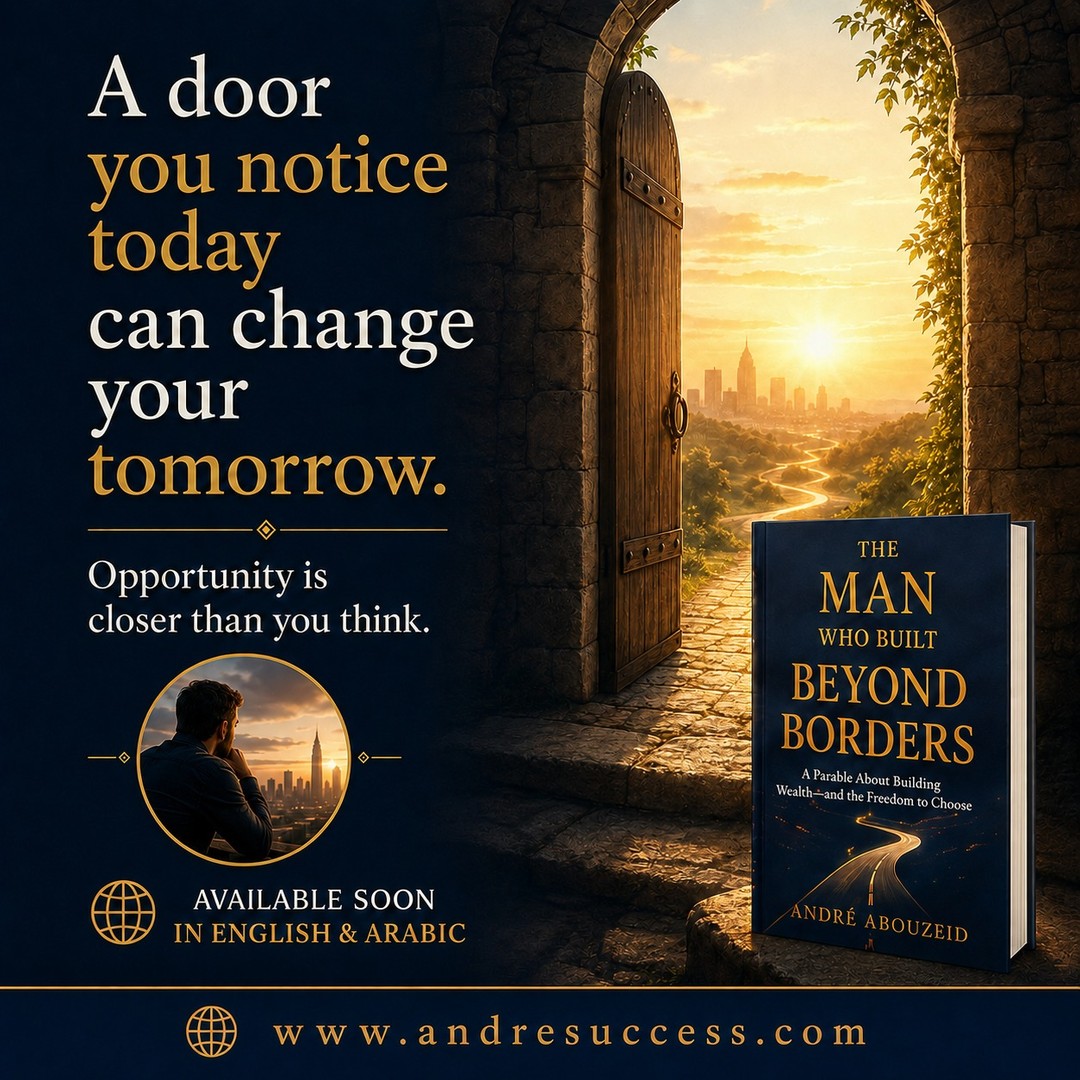 What if everything around you changed tomorrow?
What would still belong to you?
Your skills.
Your relationships.
Your reputation.
What you have built.
A new story is coming.
📘 The Man Who Built Beyond Borders. Available soon in English & Arabic.
www.andresuccess.com
#TheManWhoBuiltBeyondBorders #WealthMindset #Entrepreneurship #FinancialFreedom #PersonalGrowth #BookTok #ComingSoon #AndreAbouzeid