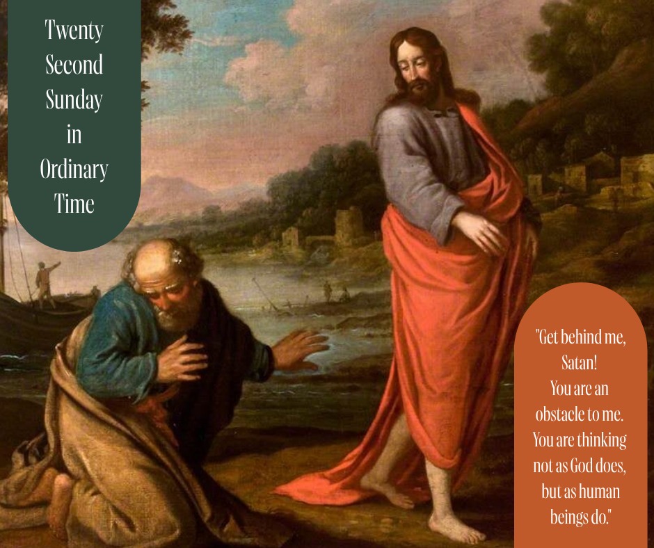 Twenty-Second Sunday in Ordinary Time:
"Whoever wishes to come after me must deny himself,
take up his cross, and follow me.
What profit would there be for one to gain the whole world
and forfeit his life?
Find all the readings here:
https://bible.usccb.org/bible/readings/083026.cfm