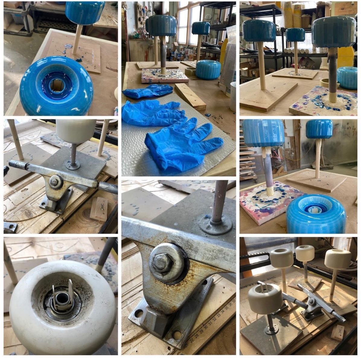 School’s back in session and everyone loves a nice set of wheels! 🛞 These are actually skateboard wheels for a custom 🛹 build, but how fun is this peek into the process? Technical hardware, candy coated wheels and one heck of a deck to mount this to! Super fun! Happy Monday!
#skateboard #skateordie #sculpture #arcanaworkshopllc