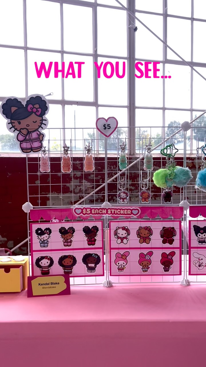 🫣 Well it’s what you’d see if you came my booth at a market! 🎟️🎪