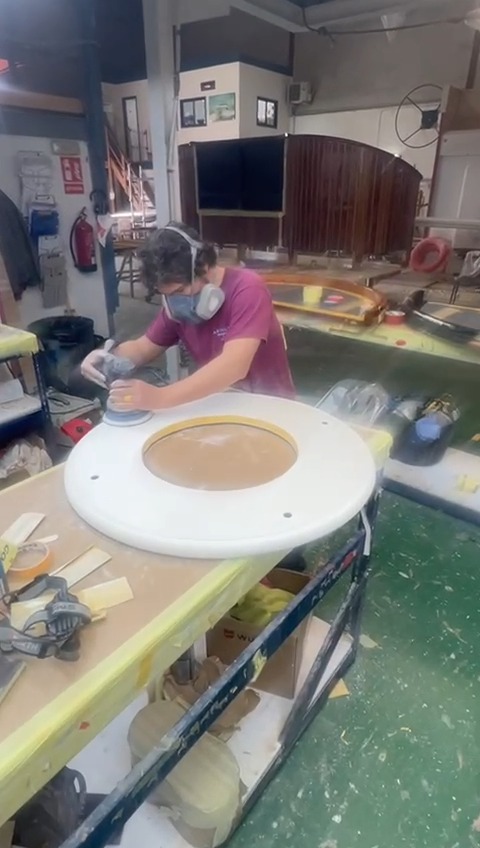 Back in the workshop, working through the surface preparation before this piece moves on to finishing.
Careful sanding at this stage is about achieving a completely consistent surface, particularly around curves, edges and openings where any variation will show in the final finish.
#Superyacht #YachtFinishing #SurfacePreparation #MarineFinishing #YachtRefit