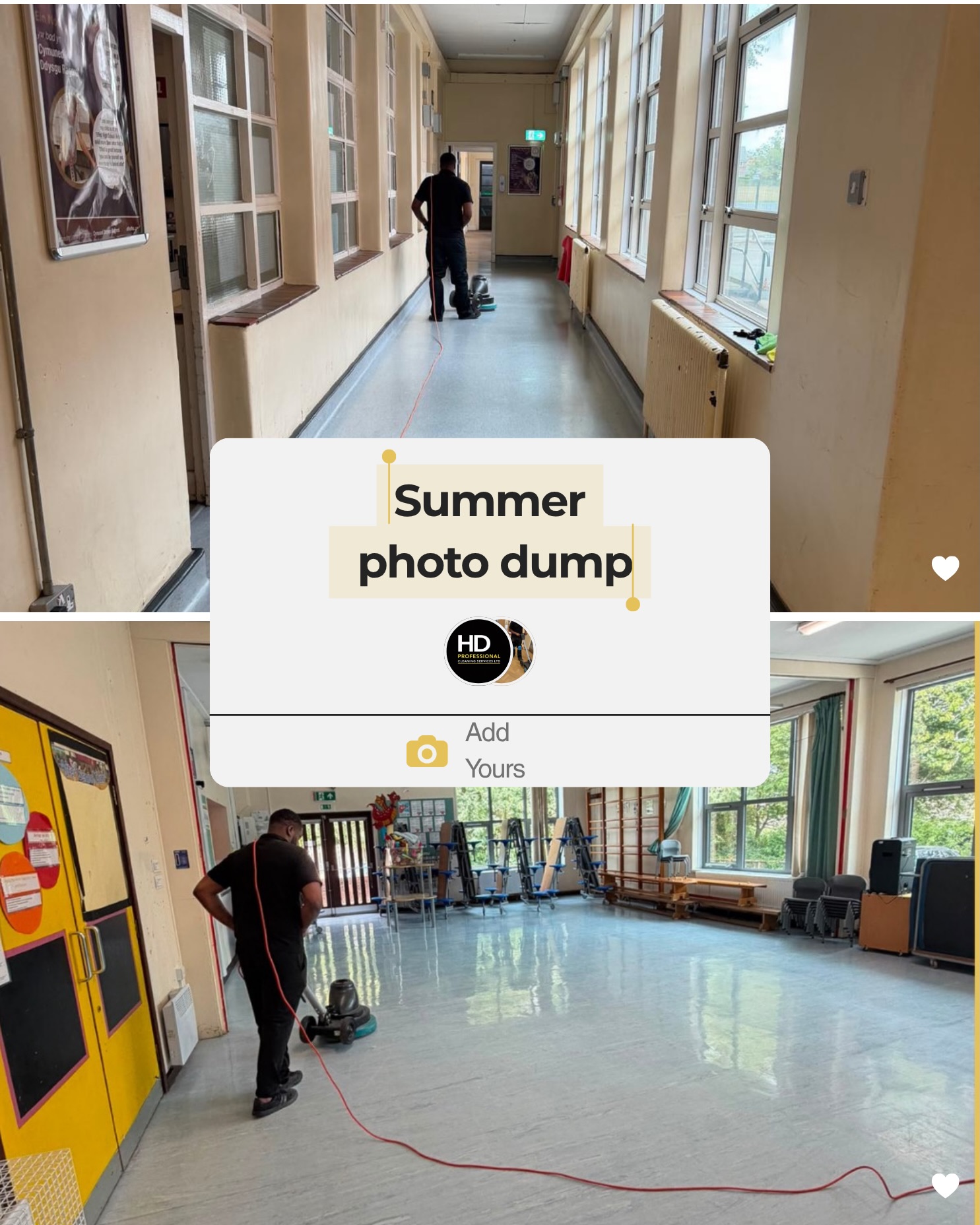 SUMMER PHOTO DUMP ☀️ | THE RESULTS
A snapshot of some of the spaces we’ve transformed this summer.
Schools prepared for a brand-new term.
Commercial premises deep cleaned.
Specialist floors restored and finished.
Spaces handed back clean, fresh and ready for use. ✨
These photos might show the finished result — but behind them are hundreds of hours of work, experienced teams, specialist equipment and a lot of attention to detail.
This is commercial cleaning done properly.
HD Professional Cleaning Services
Setting the standard, one space at a time. 🧼✨
#HDProfessionalCleaning #CommercialCleaning #SpecialistCleaning #SchoolCleaning