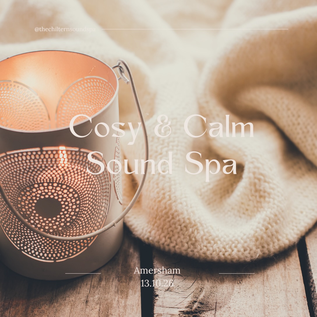 It’s time to dig out your cosiest socks, your softest jumper and a favourite blanket. As the evenings draw in, come and be wrapped in warmth and sound. Step inside, lie down in the candlelight, and let yourself be held by the resonance of gongs, singing bowls and gentle, resonant sound.
“Within you, there is a stillness and a sanctuary to which you can retreat at any time.” — Hermann Hesse
✨💗Cosy & Calm Sound Spa💗✨
Tuesday 13th October, 19:30 – 21:00
Amersham Free Church
For more details and to book check out the link in bio
#soundspa #amersham #buckinghamshire #soundhealing #mindfulness