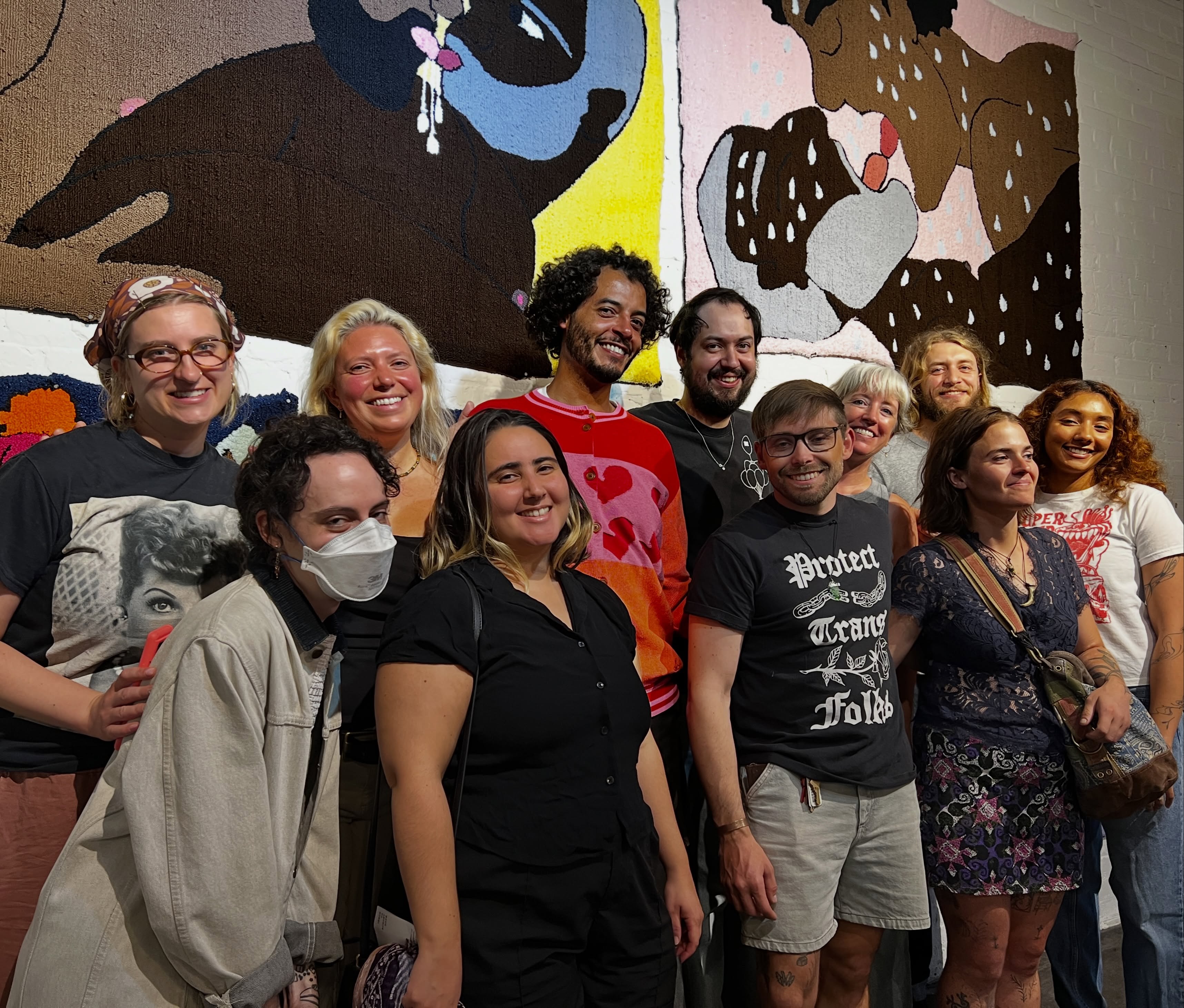 One last day! Sunday 11am to 5pm. Last night was a lovely way to say goodbye. All the love and thanks to @marcusrothering @anbeaumont @jamsorstranger for spending time with us🙏🏼❤️. Next week we’ll introduce the three in coming artists✨🌷.