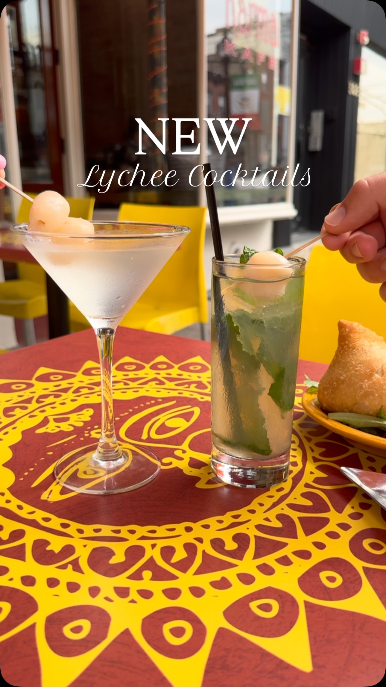 Come enjoy the last sips of summer with our brand new lychee cocktails! 🍸
We have a lychee martini & lychee mojito and they are already loved by our customers 🤩