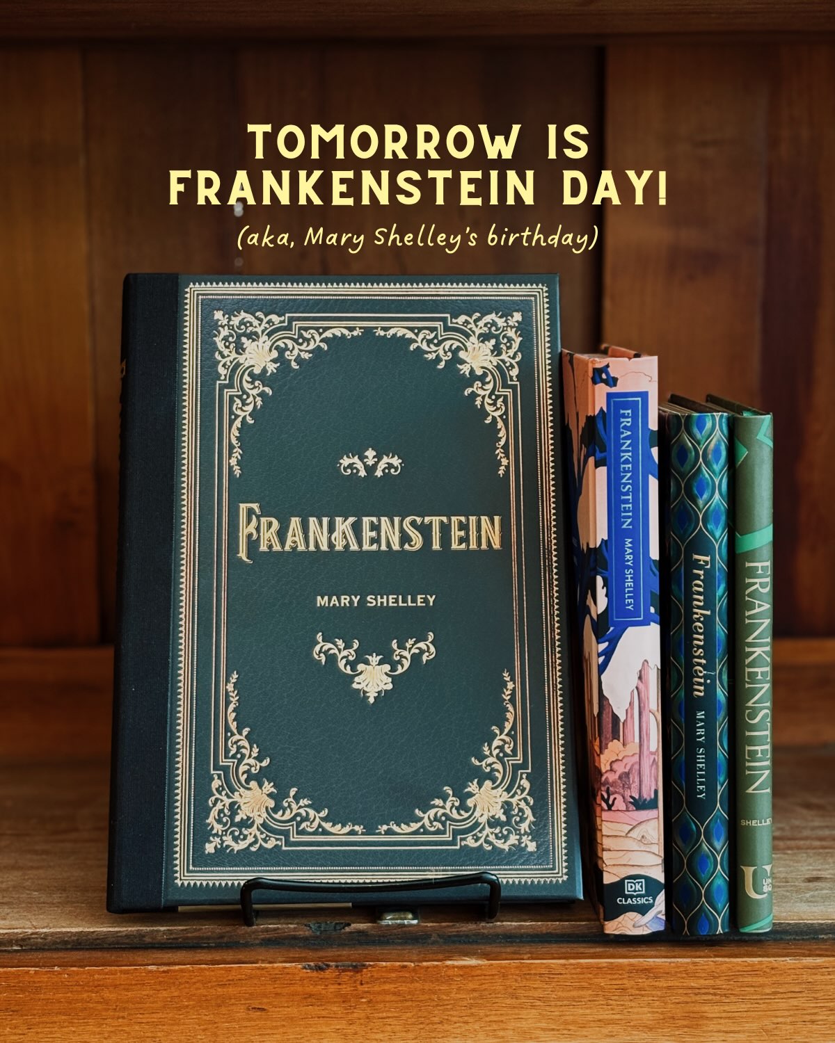 Tomorrow is Frankenstein Day! Celebrate by dusting off this classic or reading a new-to-you book inspired by Mary and her monster.🧪
This is just a reading list and does not reflect current stock. If interested in a title listed here, reach out via naughtydogbooks@gmail.com or 812-345-1075 to place a special order. 📋