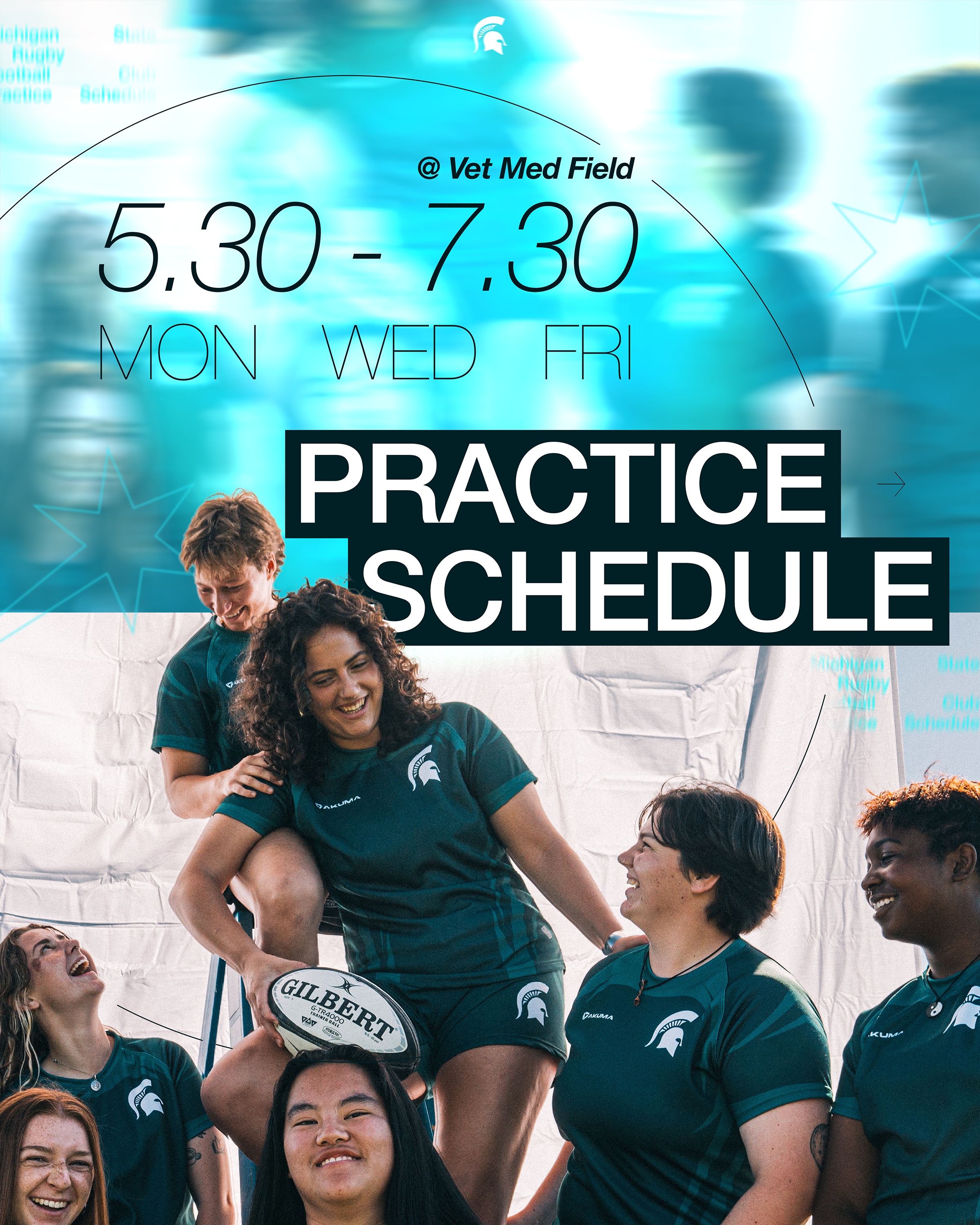 Come out to a practice!
If you show up and have fun, you're on the team! Absolutely no experience needed, no tryouts, and zero cuts. You can drop in at any point during the season to give rugby a shot. SEE YOU THEN!
Feel free to send us a DM with any questions!