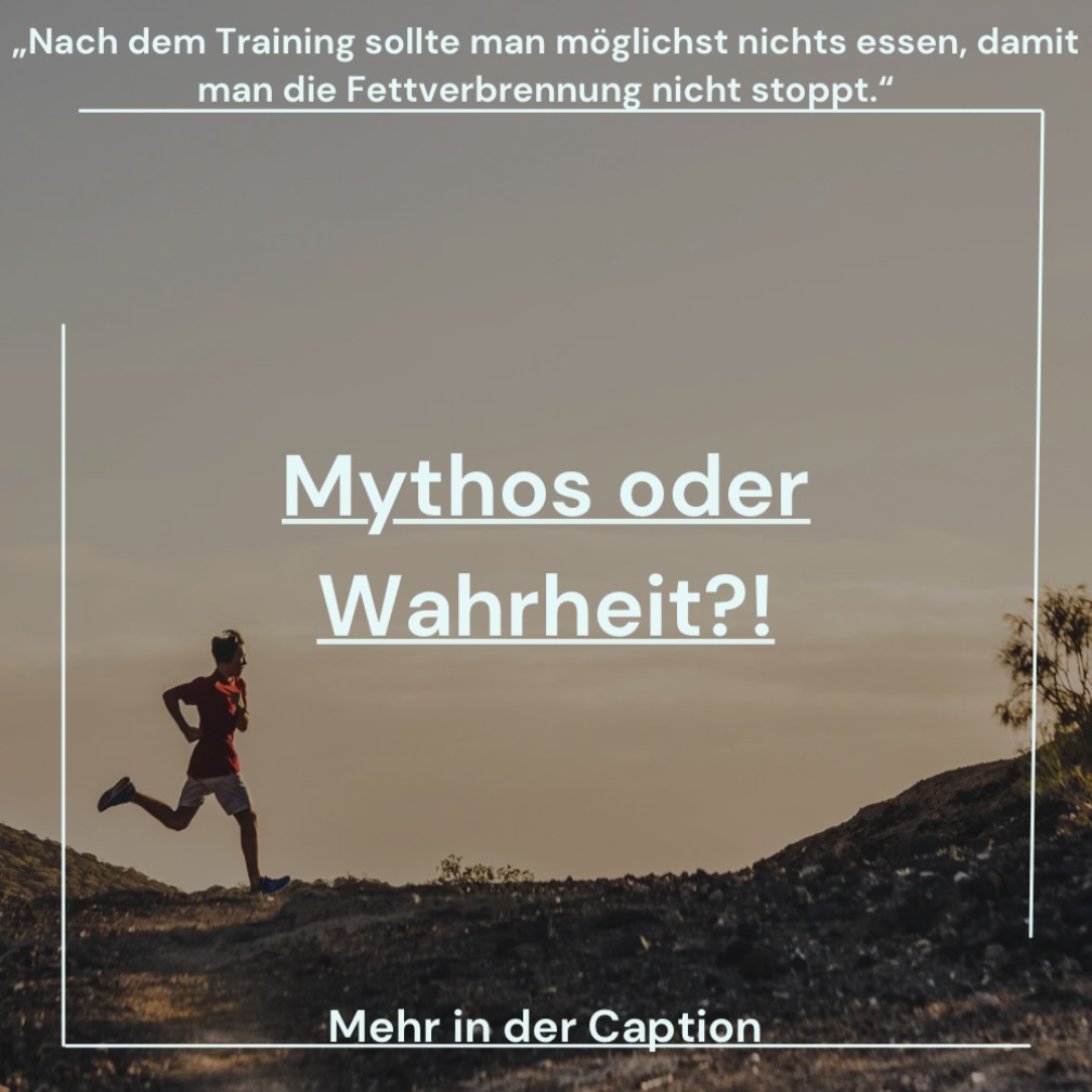 MYTHOS! ✅
Nach dem Training benötigt dein Körper weiterhin Energie und Nährstoffe, um sich zu regenerieren. Eine ausgewogene Mahlzeit kann dabei helfen, Energiespeicher wieder aufzufüllen und die Muskulatur bei der Regeneration zu unterstützen.
Was und wie viel sinnvoll ist, hängt allerdings vom Trainingsziel, der Trainingsdauer und der gesamten Ernährung ab. Wer beispielsweise regelmäßig trainiert, sollte nicht versuchen, jede Mahlzeit nach dem Sport grundsätzlich einzusparen.
Nach dem Training zu essen macht deinen Trainingserfolg nicht kaputt – entscheidend ist die Ernährung über den gesamten Tag. 🍎💪