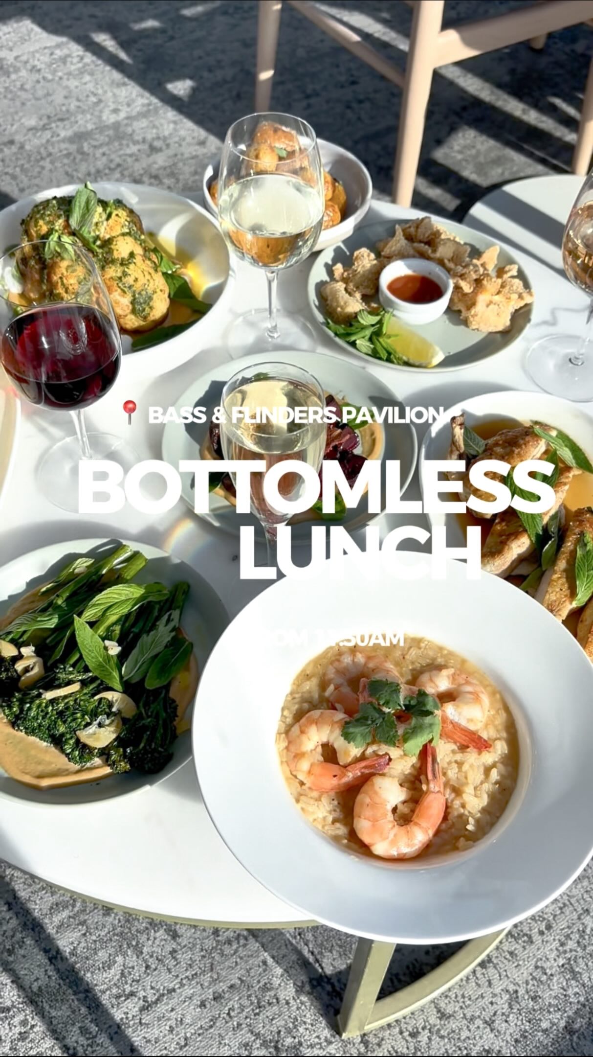 You’ve just found your next bottomless lunch spot!
📍Bass & Flinders Pavilion
Enjoy 2 hours of flowing drinks and shared style dining with an option for cocktails and dessert platters!
Book online now: www.bassflinders.com.au
#bottomlesslunch #sharedstyledining #georgesriver #sutherlandshire #sanssouci