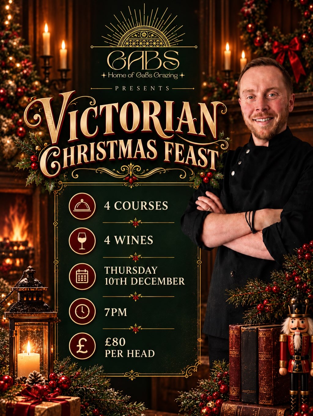 🎄 Victorian Christmas Feast 🔔
📍11-13 Leigh Hill, Leigh on sea, SS9 2GD
🗓️ Thursday 10th December 2026
⏰ 7pm
🎟️ £80 per head
Join me at @gabs_los on Thursday 10th December as we host our second wine dinner here with a taste of Victorian Christmas Feast. ❄️
We will be matching 4 stunning wines to complement each dish of 4 classic Christmas dishes.
Tickets sell fast for these events so contact @gabs_los today to secure your place.
🍽️ Due to the nature of this event we can not accommodate for any dietary requirements I’m afraid.
DM FOR INQUIRIES
☎️ 07939130444
🌎 www.chefchrislaurie.com
✉️ Chefchrislaurie@gmail.com