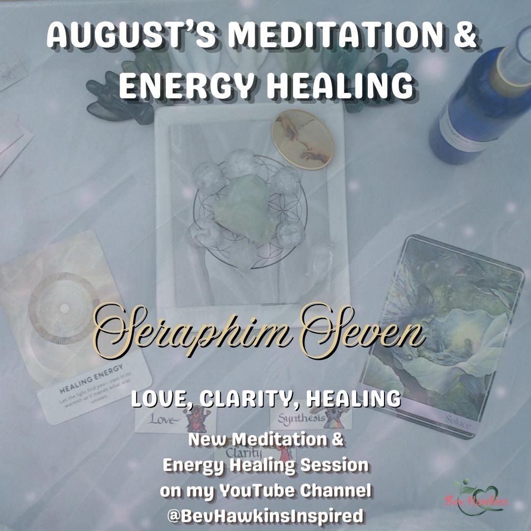 End of August Meditation & Energy Healing with the Seraphim Seven | Love, Clarity, Healing
As August comes to a close, I invite you to spend a little time with me in a quiet sacred space where we can take a moment or two to simply pause, breathe, and receive.
Join me on my YouTube Channel for the full Meditation and Energy Healing Session as well as the opportunity to to anchor your intention into the healing grid for continued support throughout the month.
#SeraphimSeven #EnergyHealing #Meditation #HealingEnergy #AngelMessages