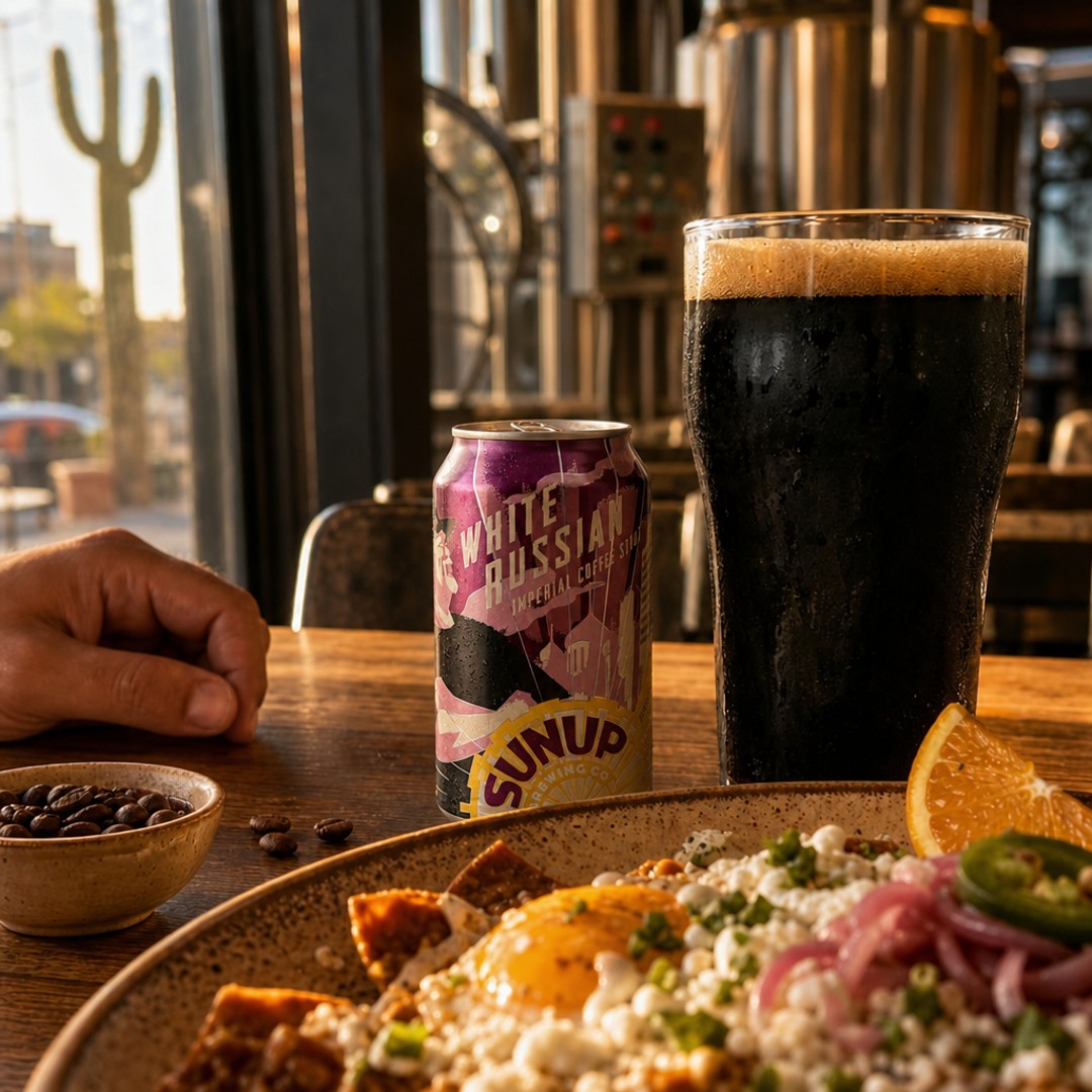 Breakfast with some backbone.
Dark roast in the glass, a little citrus on the side, pickled bite on the plate, and that very Arizona habit of making bold flavor feel easy. Beer and brunch gets a lot more interesting when it tastes like Phoenix instead of a marketing meeting.
What’s your go-to food pairing when the pour’s got coffee in it
#SunUpBrewing #ArizonaBeer #DrinkLocalAZ