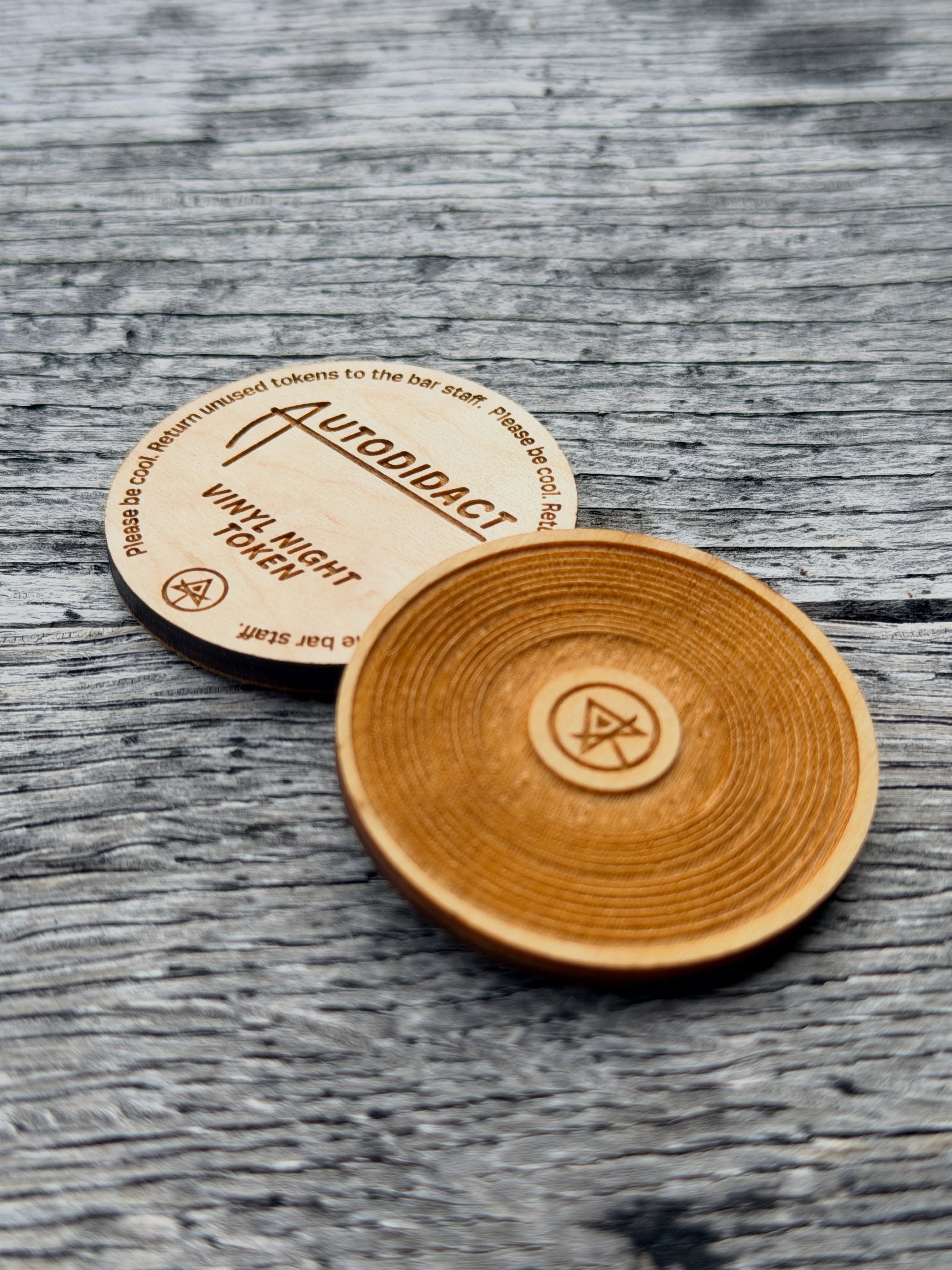 Vinyl night upgrade…
Introducing tokens! From here on out, when you grab a drink at the bar (NA Stuff included), you’ll receive a token good for one entry into the vinyl night queue.
Vinyl night has come a long way since the early days, and the management system for queueing records (there was none) needed an upgrade so we could ensure more people got a chance to hear their music. Thankfully our good friend Shane from @hiddentracksrecords is known for being an idea man, and he did not let us down. So cheers to Shane, cheers to vinyl night, and cheers to all of you keeping it alive week after week. ❤️
#hellowanderer