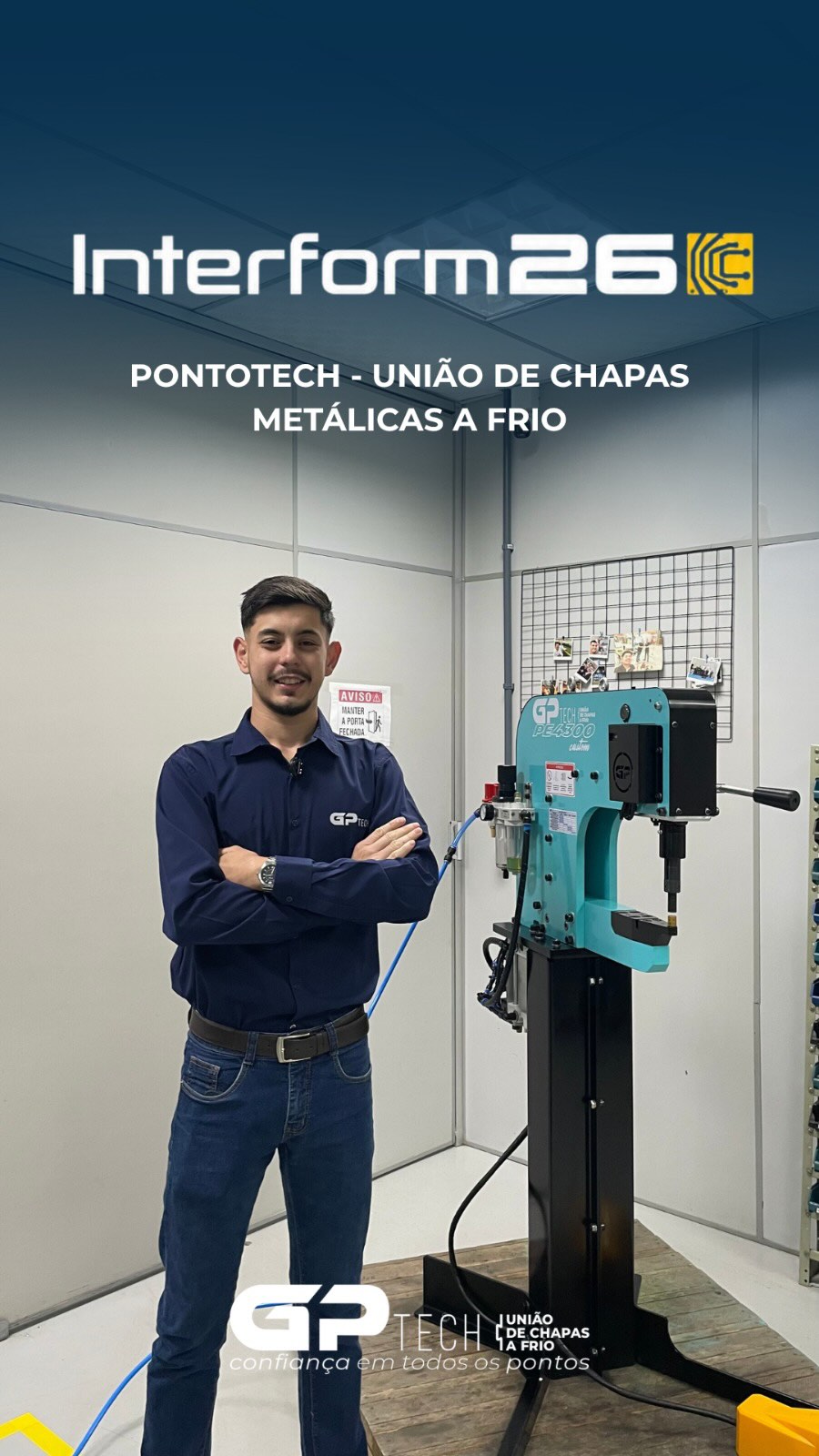 Ainda perde tempo e dinheiro com solda, rebite ou parafusos na união de chapas metálicas?
O PontoTech é a tecnologia de união a frio que elimina métodos tradicionais e ultrapassados, garantindo alta produtividade, zero consumo de insumos, sem fumaça e sem danificar materiais pré-pintados ou galvanizados.
Quer ver essa tecnologia funcionando na prática? Nosso time estará ao vivo na Interform 2026!
🗓️ Data: 15 a 18 de setembro
📍 Local: Expoville – Joinville/SC
📍 Estande: A88
💡 Dica especial: Leve as suas próprias amostras de chapas ao nosso estande e veja o resultado do PontoTech em tempo real!
Nos vemos lá! 🚀
#GPTECH #PontoTech #Interform2026 #UniaodeChapas #TecnologiaIndustrial Clinch
