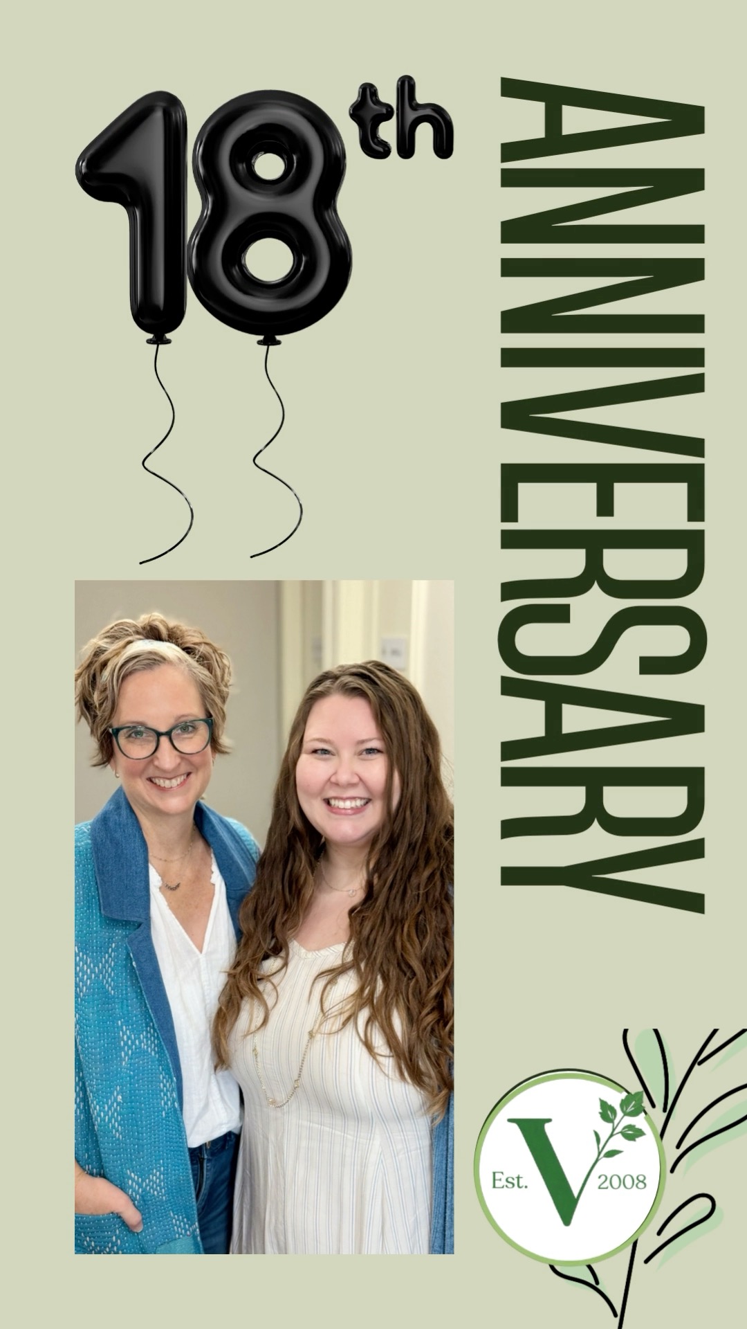 This month, we celebrate 18 years of The Vine Wellness Group! Throughout the month, we'll share memories and behind the scenes tidbits that you may not know about our practice and staff.
Check out our website at www.thevinewellness.com
See you soon 💚