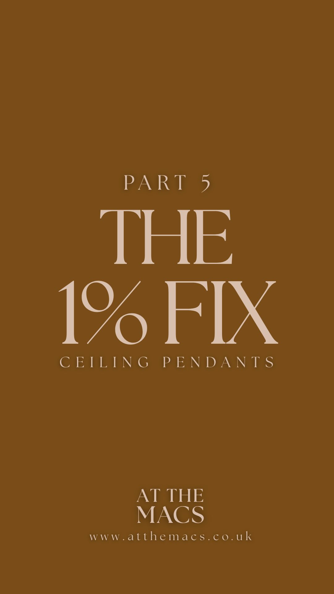 Part 5: The 1% Fix - Ceiling Pendants!
As requested the 1% is back and this one will make all the difference! Comment PENDANT and I’ll send you my favourite options!
#interiordesigntips #interiordesigner #ceilinglights #lampshade #lightingtips