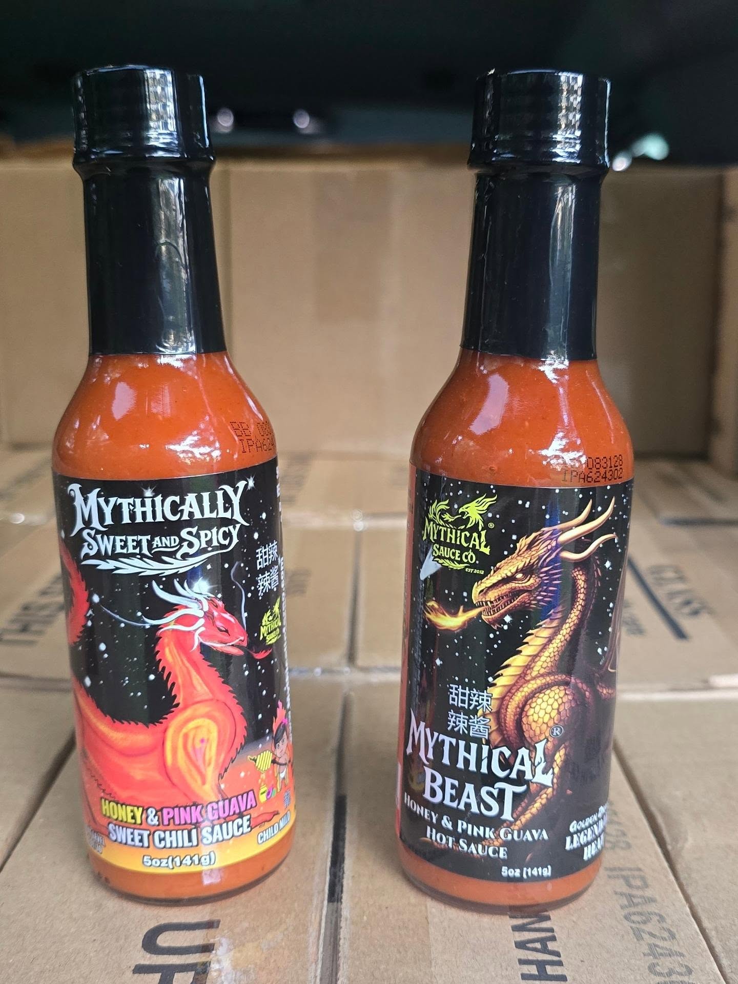 🔥 Fresh batch alert! 🔥
A fresh batch of Mythically Sweet & Spicy and Mythical Beast® has landed — now sporting our freshly updated labels and just in time for all the upcoming events!
Stock up on the sauces you love and check out the new look while you’re at it. 🌶️🐉🔥
Taste the Myth. Feel the Legend.
#Mythical #mythicalsauce
#mythicalbeast #mythicallysweet
#HotSauce