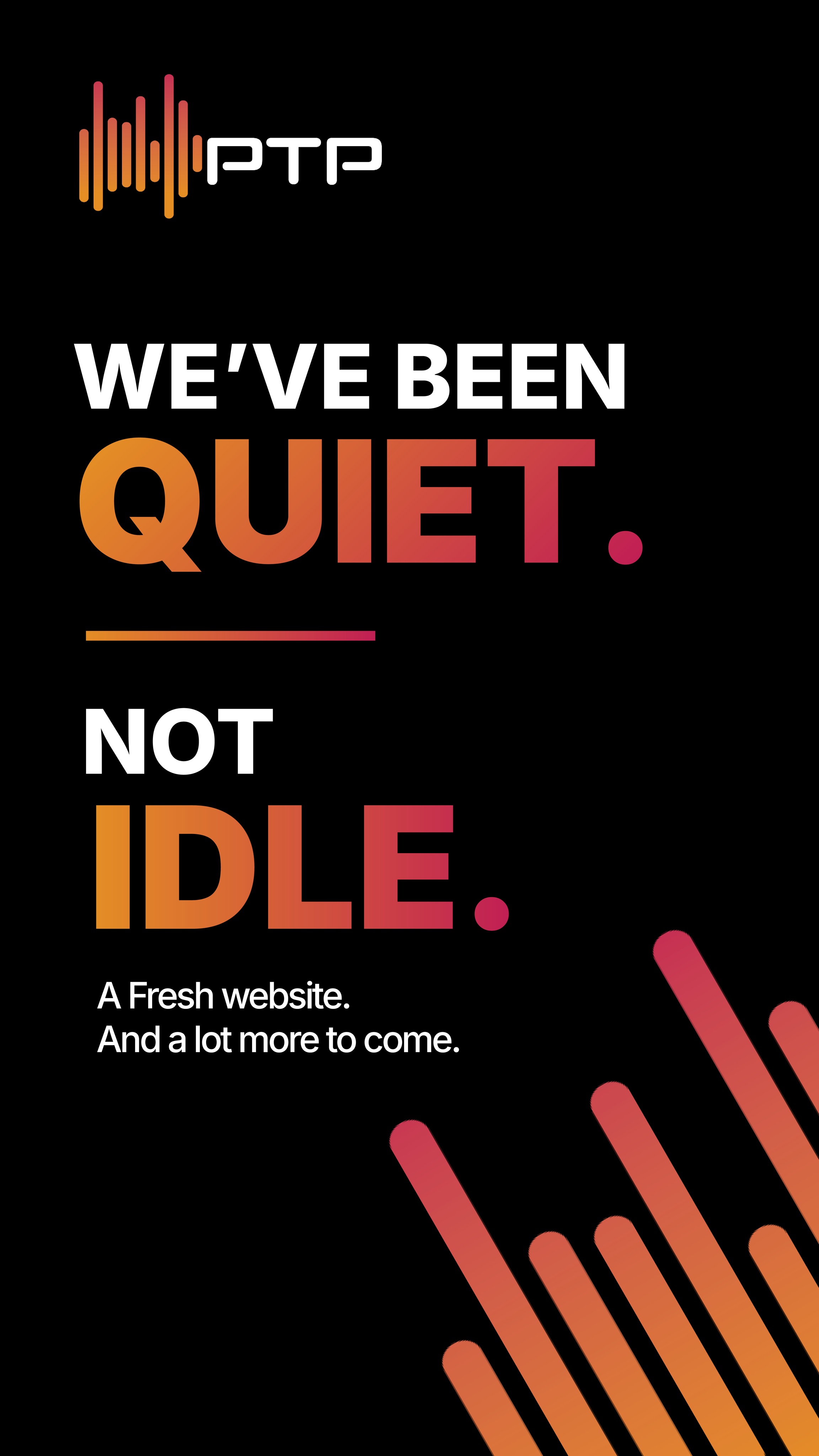 We’ve been quiet. PTP hasn’t.
Projects, new tech, problem solving, travel, testing, building. There’s been plenty going on. We just haven’t been very good at showing you.
That’s changing.
Our new website is live, and from here we’re opening the doors a little wider. More of the projects, people, technology, challenges, solutions and behind the scenes stuff that make up PTP.
Less radio silence. More of what we actually get up to.
New website. Link in bio.
#PTP #Technology #CommercialAV #TechnologyIntegration