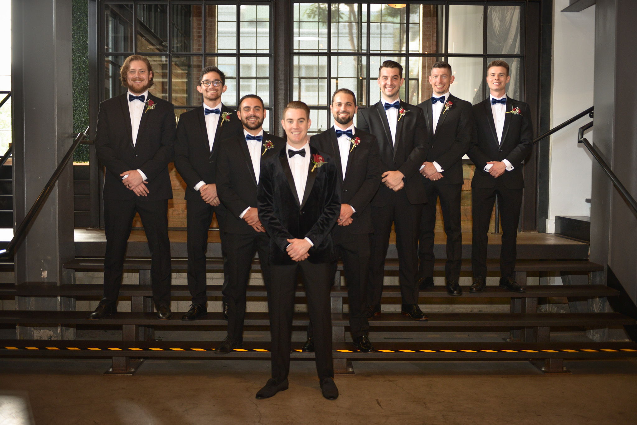 Wouldn't want to stand next to anyone else for this moment. #groomsmen #groomsmengoals #menstyle #blacktieaffair #fypage #weddingphotographer #groomsquad #groomprep #weddinginspiration #ovationphotographyanddesign #wedding