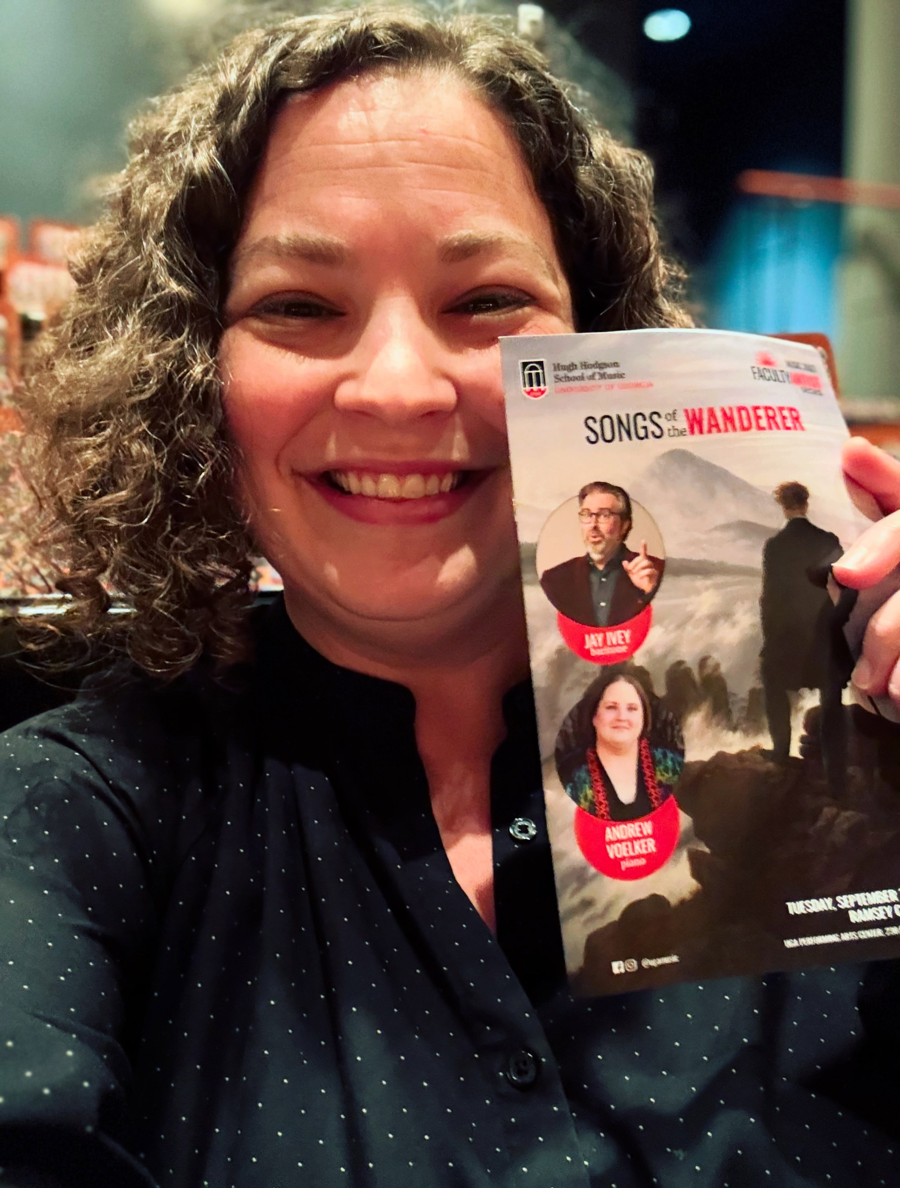 Our voice students are aiming to attend 10 voice-related events, so I will too. Here’s #1! Break a leg, @jayvivey and @drvoelker !
#VoiceProfessor #HHSOM #Recitals #GoDawgs