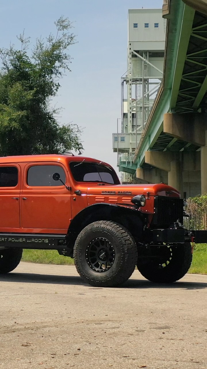 Wearing Vivid Orange Metallic per customer request, this @tisdalecoachworks crew cab is powered by the notorious 6.4L Hemi®️ V8 pushing 410hp and 429ft-lbs while accomodating suicide doors.
•
It features modern amenities and is equipped with a @fox and @carlisuspension suspension system. Not to mention, locking differentials and the electronic shift-on-the-fly transfer case allowing this machine to conquer any terrain.
•
Those gorgeous @tisdalecoachworks fenders, steps and cab truly pull together this truck’s external style rolling on 42” @milestar.tires wrapped 20” @methodracewheels MR305 wheels!
•
We provided our customer with a @linexnorthamerica bed for heavy-duty use and premium durability for hauling.
•
The in-house custom upholstery features @keystonbros Sandstone leather and a Twinkle and Meteor StarLight headliner in black suede!
•
That 12.0” TFT Color Display Cluster has off-road info pages, Apple CarPlay®️, Bluetooth Voice Control and more!
•
ALL Desert Power Wagons are built completely in-house by our spectacular team, where attention to detail and premium craftsmanship are paramount.
•
𝗗𝗘𝗦𝗘𝗥𝗧 𝗣𝗢𝗪𝗘𝗥 𝗪𝗔𝗚𝗢𝗡𝗦
We Build the Hottest Trucks™
📞 (877) 797-9246
🌐 desertpowerwagons.com
✉️ info@desertpowerwagons.com
•
#DesertPowerWagons #WeBuildTheHottestTrucks #Dodge #DodgeTrucks PowerWagon ThePowerWagon DodgePowerWagon Cummins Hellcat Hemi PowerWagonNation TinGrilleDodgeTruck TruckPorn ClassicTrucks FarFromStock OldTruck OldGold RestoreThemDontCrushThem Ram Mopar DodgeRam MoparOrNoCar RamTrucks TrucksOfInstagram TrucksDaily LifeIsTooShortToDriveABoringTruck YouDreamItWeBuildItYouDriveIt Osprey_Custom_Cars MegaRexxTrucks signatureautosports