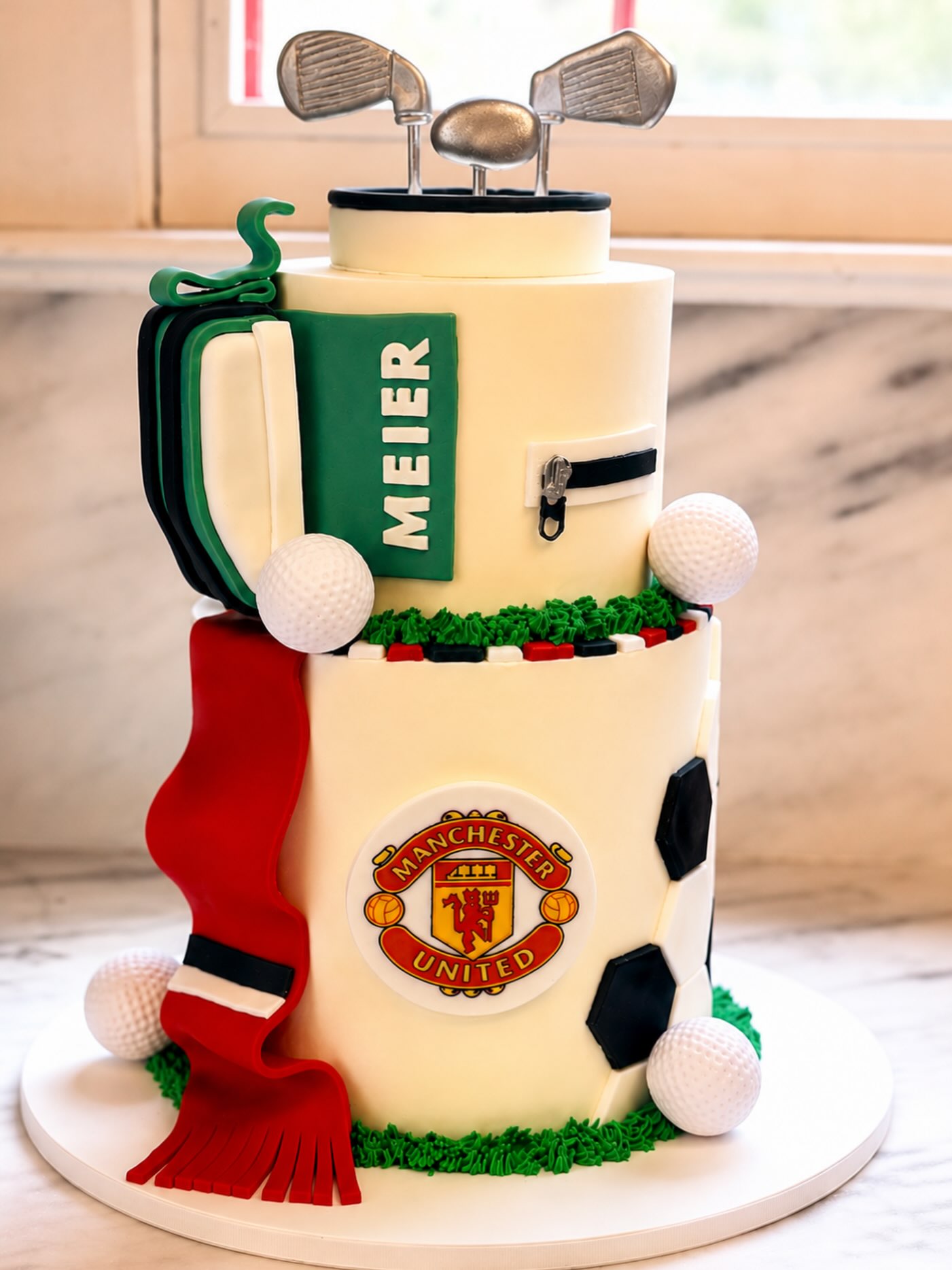 #manchesterunited #golf #cakes #customcake #murielscakesandcookies