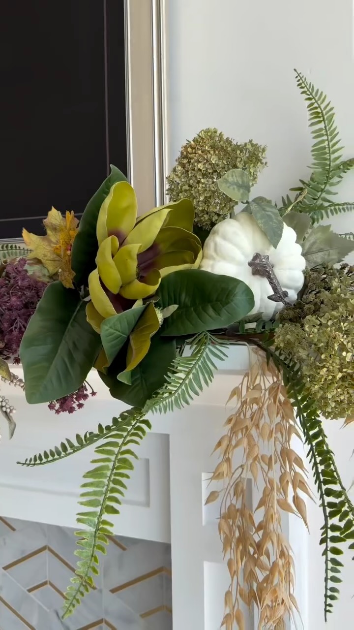 A rainy, chilly weekend was all the convincing I needed.
The fall mantel is up early, and suddenly the whole room feels a little warmer, a little cozier, and ready for the season ahead. #fall #fallvibes #falldecor #fallmantle #fallseason