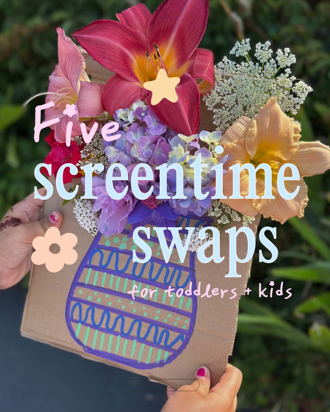 Like + follow if you find these swaps helpful. I’m Gina 👋🏽 I have been in education for over 20 years and I have 4 kids ages 4-11.
If you want to reduce screen time, start small. Pick a time that feels manageable and swap it out with a simple activity.
It can provide an opportunity for some 1:1 connection, it can encourage independent play and it can strengthen a whole bunch of skills, all through play.
Which one will you try?!