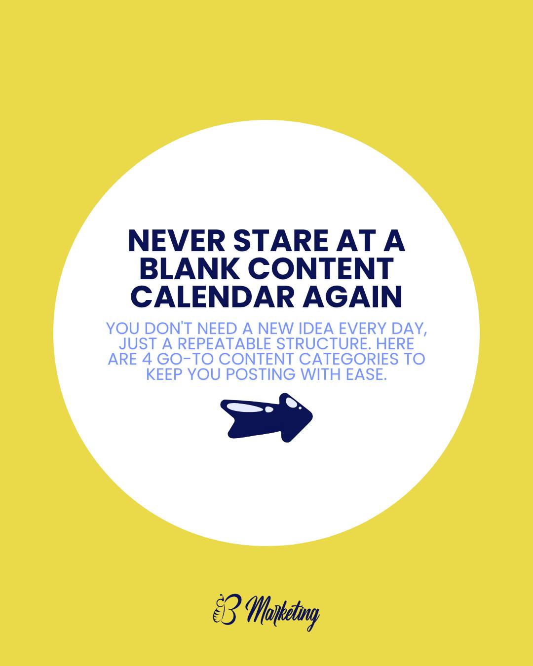 "What should I even post?"
Here's the secret: the people who show up consistently online aren't more creative than you. They just have a system, so they never start from a blank page. This is ours. Four go-to post types you can rotate through every month:
๐ Share a behind-the-scenes moment
๐ Offer encouragement
๐ Solve a problem
๐ Show proof of your results
โก๏ธ Swipe to see what each one looks like in action, with real examples for service-based businesses.
๐ Save this for the next time you're staring at that blank content calendar.
Want the full plan with examples for YOUR industry? The blog breaks it all down: www.thebmarketing.com/post/social-media-content-plan (found on our blog - link in bio)
#BMarketing #SmallBusiness #ContentMarketingTips #SocialMediaStrategy #MarketingStrategy