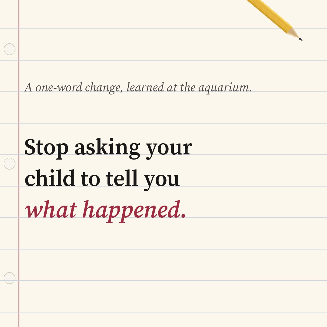 🛑When something happens and you say "tell me what happened," you are asking your child for a skill that doesn't develop fully until late childhood.
👩🏾🏫Narration is hard. It takes words, sequence, and enough calm to put them in order. Under pressure a child freezes, or reaches for the wrong words, or goes quiet. Sometimes that silence looks like hiding, when really they just could not find the door.
❓So change one word. Instead of "can you tell me," ask "can you show me." Show me where. Point to it. Walk me over. "Show me" does not ask them to build a story out of nothing. It asks for the truth in a form they can already share. And children will show you things they could never tell you.
🤸🏽♀️If I wanted to be able to trust what my kids tell me about the BIG things, I would start by letting them narrate the fun things.
🐠I got a chance to practice this with my kids during a weekend in New Orleans, at the aquarium of all places.
😤A child who cannot yet narrate an event cannot defend against a story that may already be taking shape. Learning to show you at home is part of how they stay safe out there. And while they are still learning, you are the one who holds the line.
🚩It is developmentally inappropriate for a child to be questioned in an "investigation" without the guidance and protection of a parent.
I put the full aquarium story on the blog, and at the end of it, the exact email I send to keep my child from being questioned at school without me.
Practice Show AND Tell with your kids this week, and protect them while they learn. Link in bio.