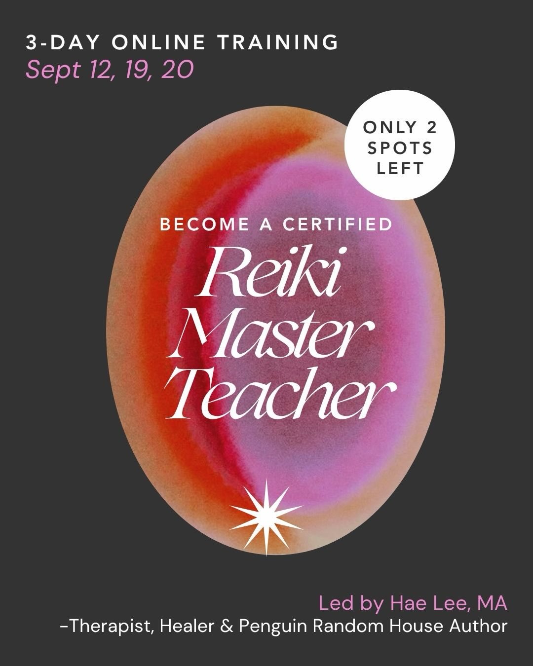 🌀🤲🏽✨ Only 2 spots remaining, and we begin September 12th!
Choosing to say yes to Reiki Mastership was, to this day, one of the best gifts I’ve given myself—both personally and professionally.
I’d love to share what I’ve learned along the way with you—from guiding you step-by-step through treatments and teaching, to sharing the lessons I’ve learned from building my practice from the ground up, including what I would and wouldn’t do.
I’m deeply committed to supporting healers who feel called to this work.
Reiki Mastership has opened doors I never expected and continues to support me in so many ways. I’d be honored to have you join me if this is calling you 🤍
𝐔𝐩𝐜𝐨𝐦𝐢𝐧𝐠 𝐔𝐬𝐮𝐢/𝐇𝐨𝐥𝐲 𝐅𝐢𝐫𝐞® 𝐑𝐞𝐢𝐤𝐢 𝐓𝐫𝐚𝐢𝐧𝐢𝐧𝐠 𝐃𝐚𝐭𝐞𝐬:
📖R͟e͟i͟k͟i͟ I͟I͟I͟ /͟ M͟a͟s͟t͟e͟r͟s͟h͟i͟p͟ (͟3͟-͟d͟a͟y͟ t͟r͟a͟i͟n͟i͟n͟g͟)͟
- 9/12, 9/19 & 9/20 - 𝟮 𝘀𝗽𝗼𝘁𝘀 𝗹𝗲𝗳𝘁
- 12/5, 12/12 &12/13
Pre-reqs: Reiki II attunements from any lineage. If you’re interested in getting Reiki I & II certified, check the dates below and my website (stayandvibe.org).
📖R͟e͟i͟k͟i͟ I͟&͟I͟I͟ (͟2͟-͟d͟a͟y͟ t͟r͟a͟i͟n͟i͟n͟g͟)͟
- 10/17 - 10/18 - 𝗮 𝗳𝗲𝘄 𝘀𝗽𝗼𝘁𝘀 𝗹𝗲𝗳𝘁
For more details, testimonials, payment plans and upcoming dates, visit stayandvibe.org click the ‘Reiki Trainings’ tab.
I’m here as a resource if any questions arise.
❤️🔥❤️🔥In Reiki,
Hae
.
.
.
.
.
.
.
#reiki #energyhealing #reikimaster #healers #reikicertification