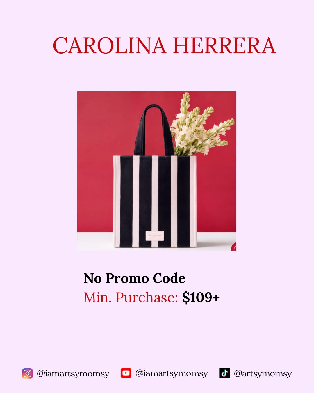 Free Carolina Herrera Tote!! Plus more gifts when you purchase at CarolinaHerrera.com US site 😍😍 the Deals are stackable!! Hurry before it’s too late ⏰
#goodgirl #carolinaherrera #luxuryfragrance #gwp
@carolinaherrera