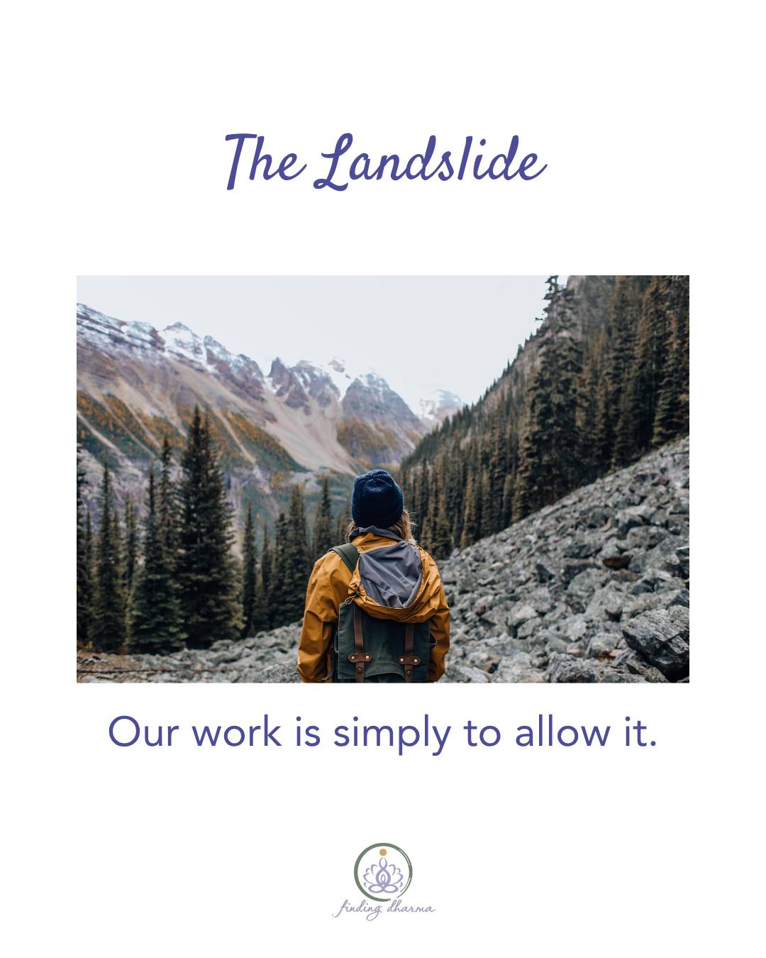 ## 🌑 The Landslide
Usually when we think of a landslide, we think of chaos and destruction.
But with this eclipse, I see something very different.
I see a mountainside covered with loose rocks and rubble, and suddenly they begin to slide away.
It doesn’t feel destructive. It feels like a great release.
All of that loose rubble we’ve been clearing out over these past months is simply being swept away.
And the message that comes with it is clear:
**There is nothing we need to work at.
There is nothing we need to fear.**
This clearing is being directed by our soul and Source. It is being done *for* us.
Our work is simply to allow it.
To resist the urge to grab onto what is falling away.
To resist the need to control where everything lands.
To trust the clearing that is already happening.
Sometimes transformation asks us to dig, uncover, understand and consciously let go.
But sometimes we’ve already done that work.
And right now, the invitation is simply to **be** as the rubble falls away.
To allow the mountainside to clear.
To allow what is no longer anchored to us to go.
And to trust the space that remains. 🌑
#EclipseEnergy #LettingGo #SpiritualGrowth #SoulGuidance #FindingDharma