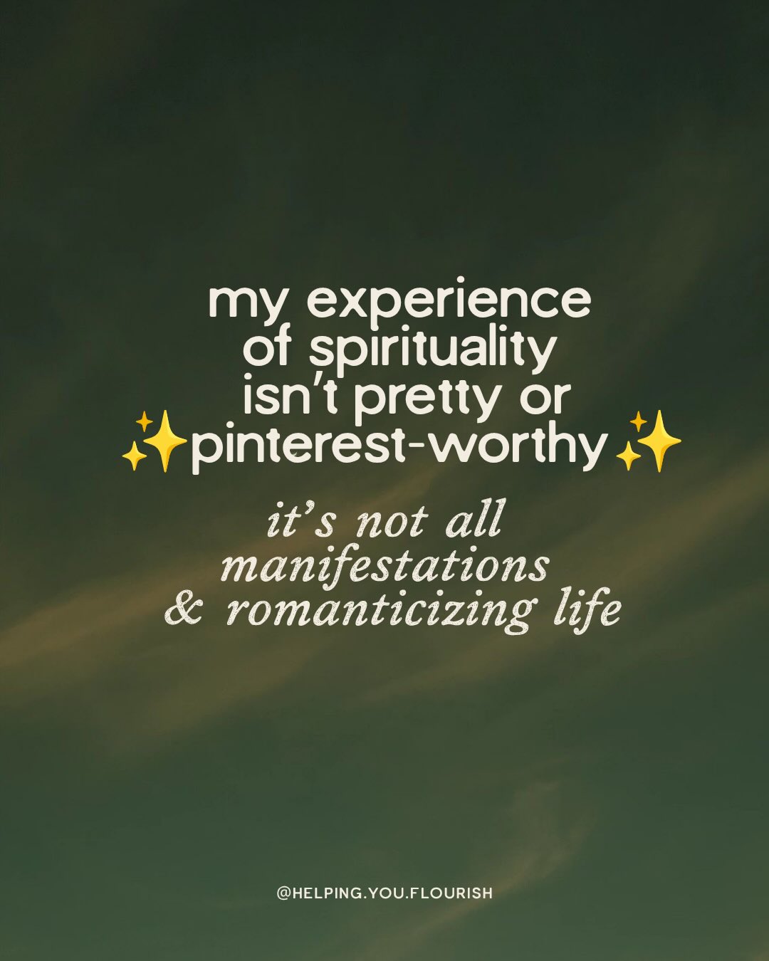 As a provider trained in Spirituality in Psychotherapy by the ACPE, I don't impress my spiritual beliefs on others.
Instead, I make space for the idea that I don't know it all and create safety for others' respective spiritual explorations.
#spirituality #nondenominational #holisticmentalhealth #holistichealthcare #therapist