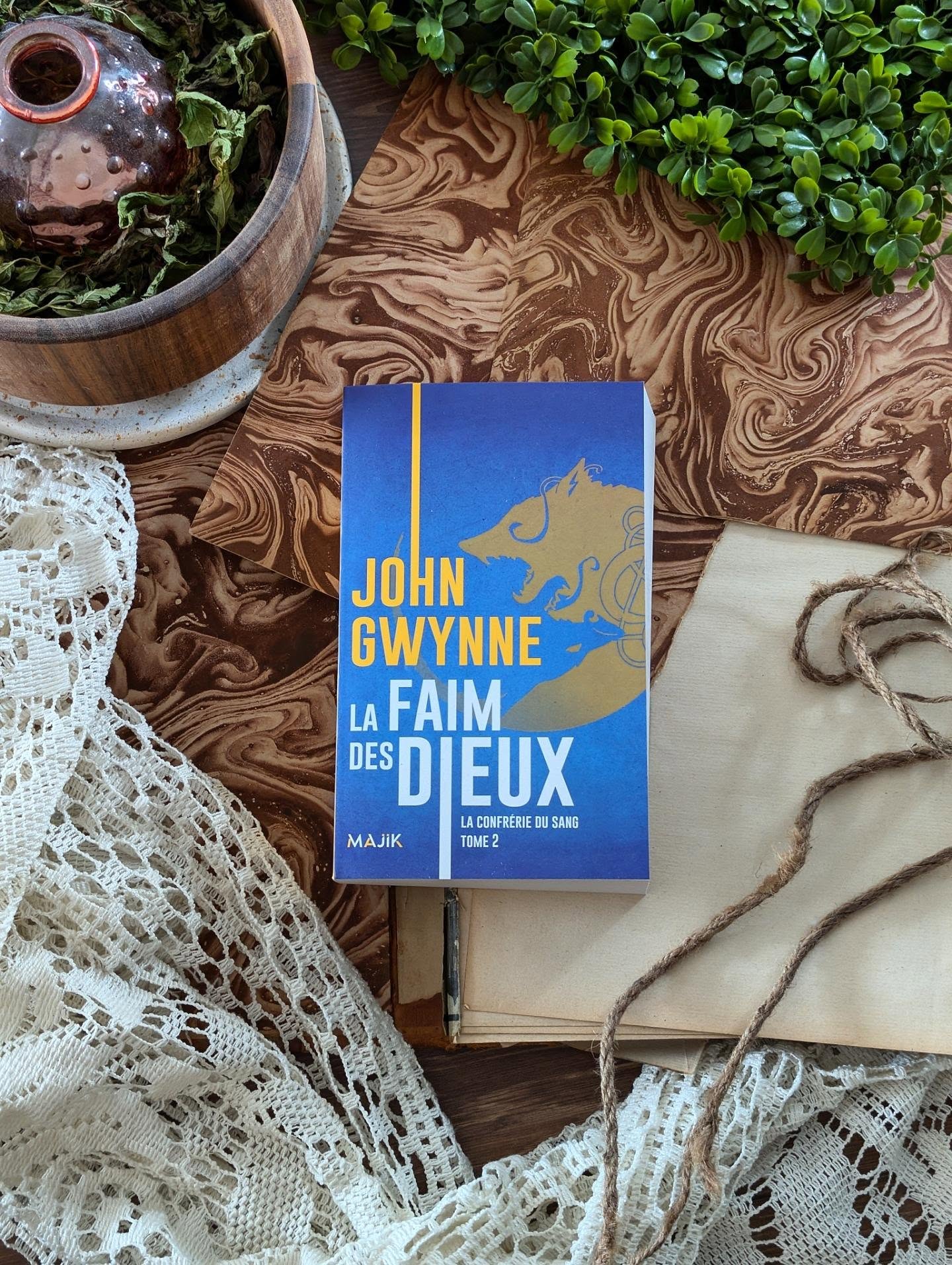 ✨ La Faim des dieux - John Gwynne ✨
On retourne dans le Nord pour un deuxième tome encore plus grand, plus sombre et surtout… beaucoup plus dangereux.
Après avoir adoré le premier tome, j'avais forcément de grandes attentes en ouvrant La Faim des dieux et autant vous dire que John Gwynne ne fait pas les choses à moitié. On retrouve cet univers inspiré de la mythologie nordique, avec ses clans, ses guerriers, ses dieux et ses créatures, mais surtout cette impression que quelque chose de bien plus terrible est en train de se préparer.
Et côté personnages, je me suis encore plus attaché à certains qu'au premier tome. Orka reste clairement ma favorite. Guerrière, protectrice et prête à tout pour ceux qu'elle aime, elle continue de se révéler au fil des pages et j'ai adoré suivre cette femme qui peut être aussi redoutable qu'humaine.
L'histoire prend de l'ampleur, les différents fils narratifs commencent à se rejoindre et les enjeux deviennent de plus en plus importants. Il y a de la guerre, des complots, des batailles et évidemment quelques scènes bien sanglantes… John Gwynne n'est clairement pas là pour nous épargner !
J'ai aussi beaucoup aimé retrouver cette ambiance nordique qui fait toute la force de la saga. Le travail autour de la mythologie et du worldbuilding est impressionnant, même si cela demande parfois un peu de concentration. Entre les nombreux personnages, les noms et les différents termes propres à cet univers, le lexique devient rapidement notre meilleur ami.
Ce que j'aime surtout avec cette saga, c'est cette sensation de voir un monde immense se construire sous nos yeux. Chaque tome apporte de nouvelles pièces au puzzle et donne l'impression que l'on ne fait qu'effleurer ce qui nous attend réellement.
En bref, La Faim des dieux est une suite à la hauteur du premier tome, avec encore plus d'enjeux, de violence, de mythologie et de personnages auxquels on s'attache. Une lecture dense, mais incroyablement immersive, qui me donne évidemment très envie de découvrir la suite !
C'est à découvrir chez @leha.editions !
#Bookstagram #LaFaimDesDieux #JohnGwynne #Fantasy #FantasyNordique