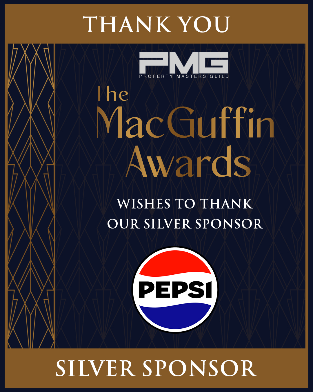 Thank you to Pepsi for supporting this year's MacGuffin Award Show. We appreciate your support.