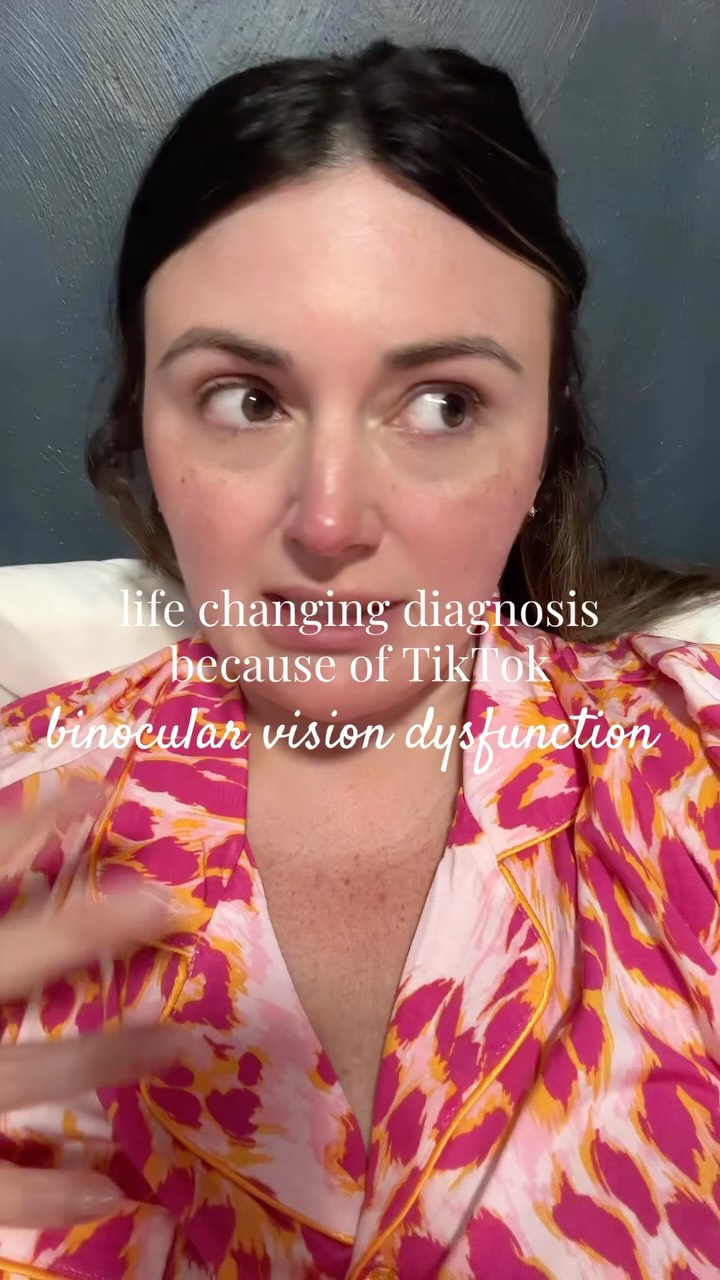 All because of a silly TikTok video. Your sign to never stop speaking up or sharing because you never know how you could receive a diagnosis #chronincallyfabulous #selfadvocacy #bvd #binocularvisiondysfunction