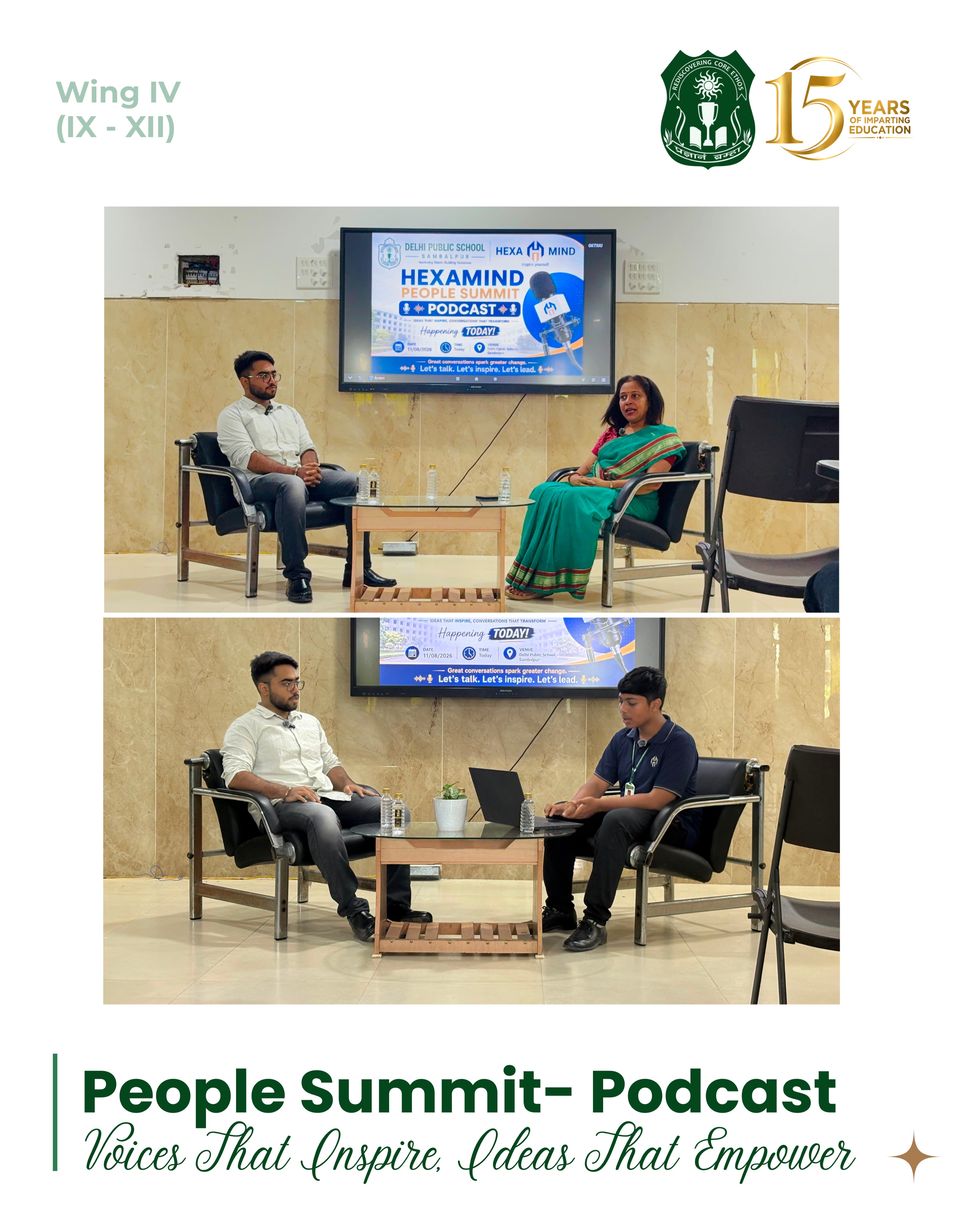 🎙️ Voices That Inspire, Ideas That Empower
The People Summit – Podcast at DPS Sambalpur brought together students of Grades IX–XII for an engaging and interactive session. Through meaningful conversations, fresh perspectives and inspiring insights, students explored ideas that encourage confidence, curiosity and thoughtful thinking. ✨🎧
#DPSSambalpur #PeopleSummit #InteractiveSession #StudentVoices #FutureLeaders