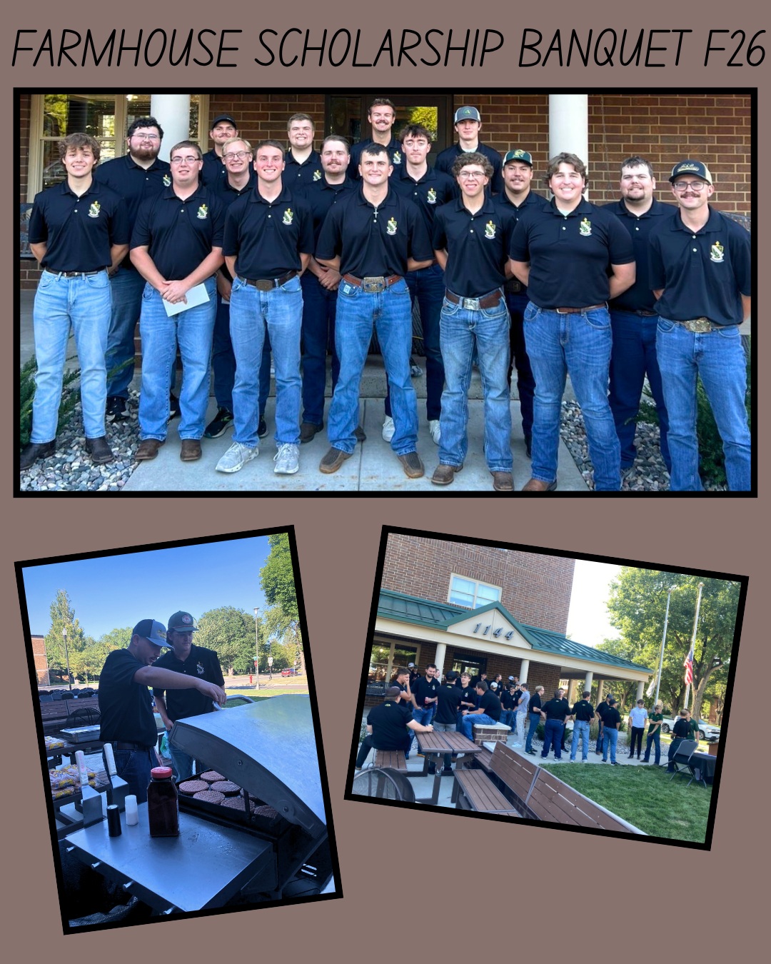 🎓 Congratulations to our Fall 2026 Scholarship Recipients!
These gentlemen exemplify excellence in scholarship, involvement, and service. We’re proud to recognize their hard work and dedication.
A special thank you to our alumni for continuing to invest in the lives of our members and the future of FarmHouse. 🤝
#FarmHouse #Scholarship #Leadership #Service